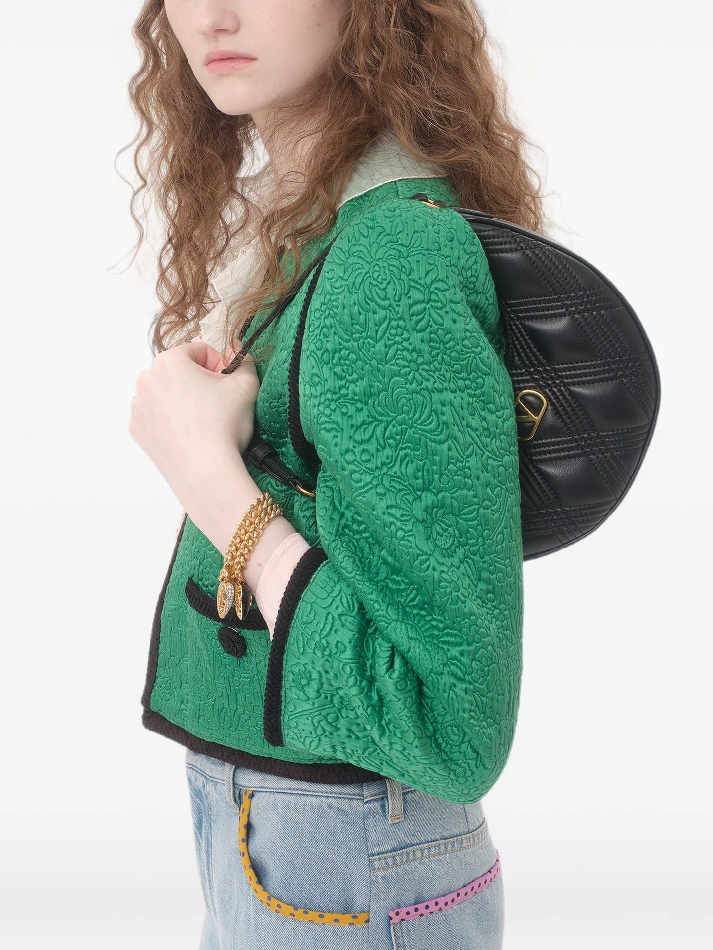 mini Quiltie 67 leather shoulder bag