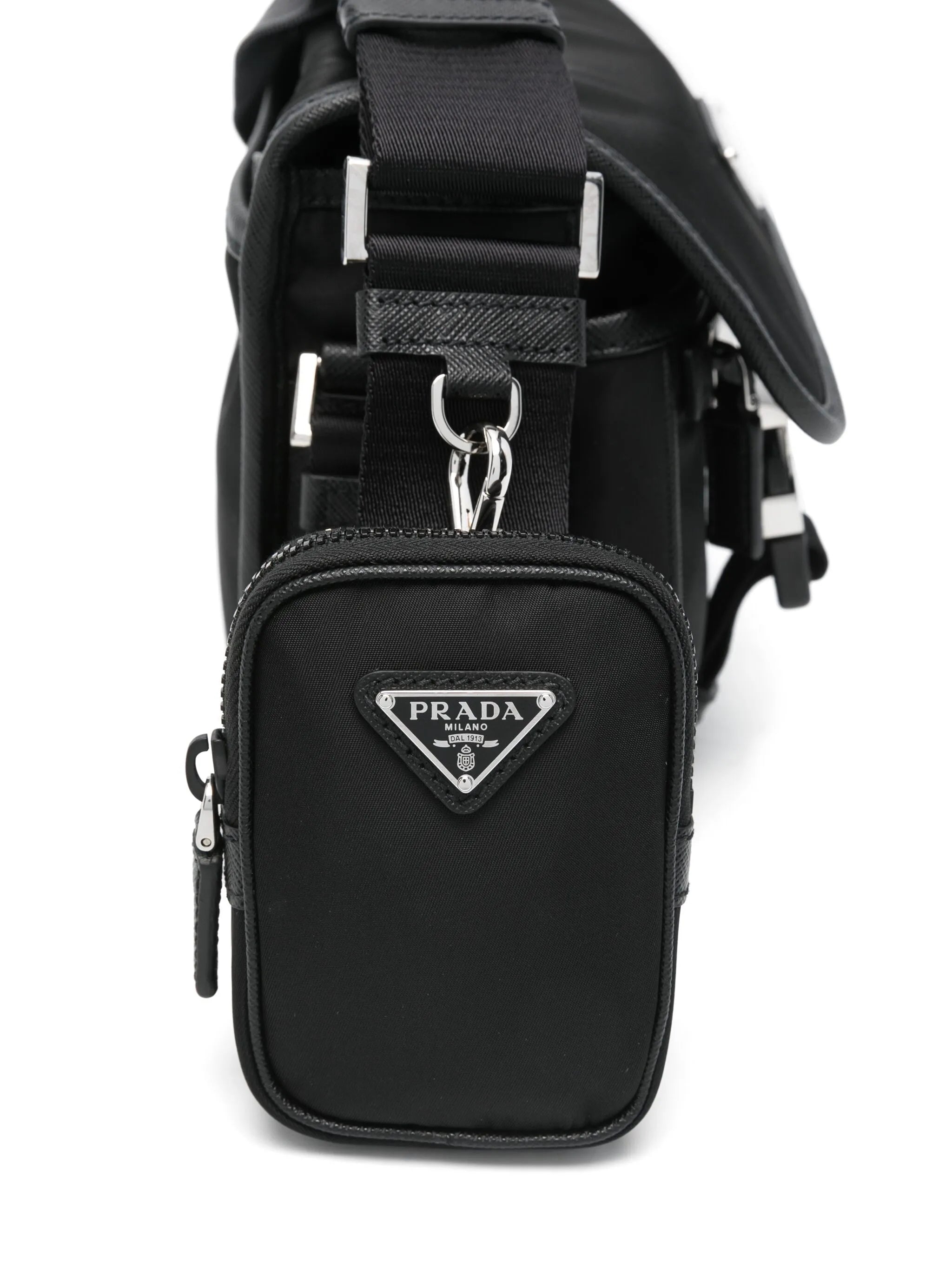 logo-triangle shoulder bag