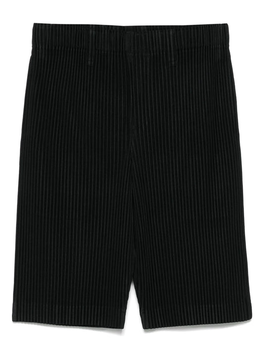 plissé shorts
