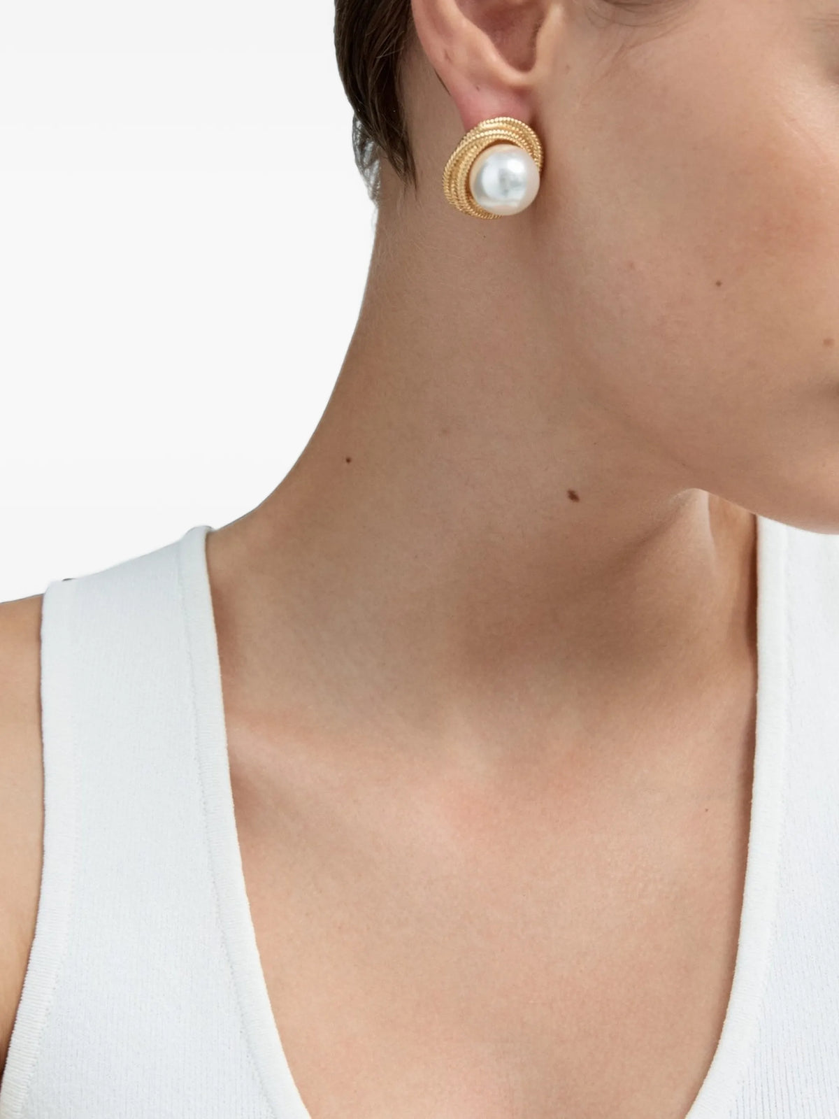 Gigi faux-pearl earrings