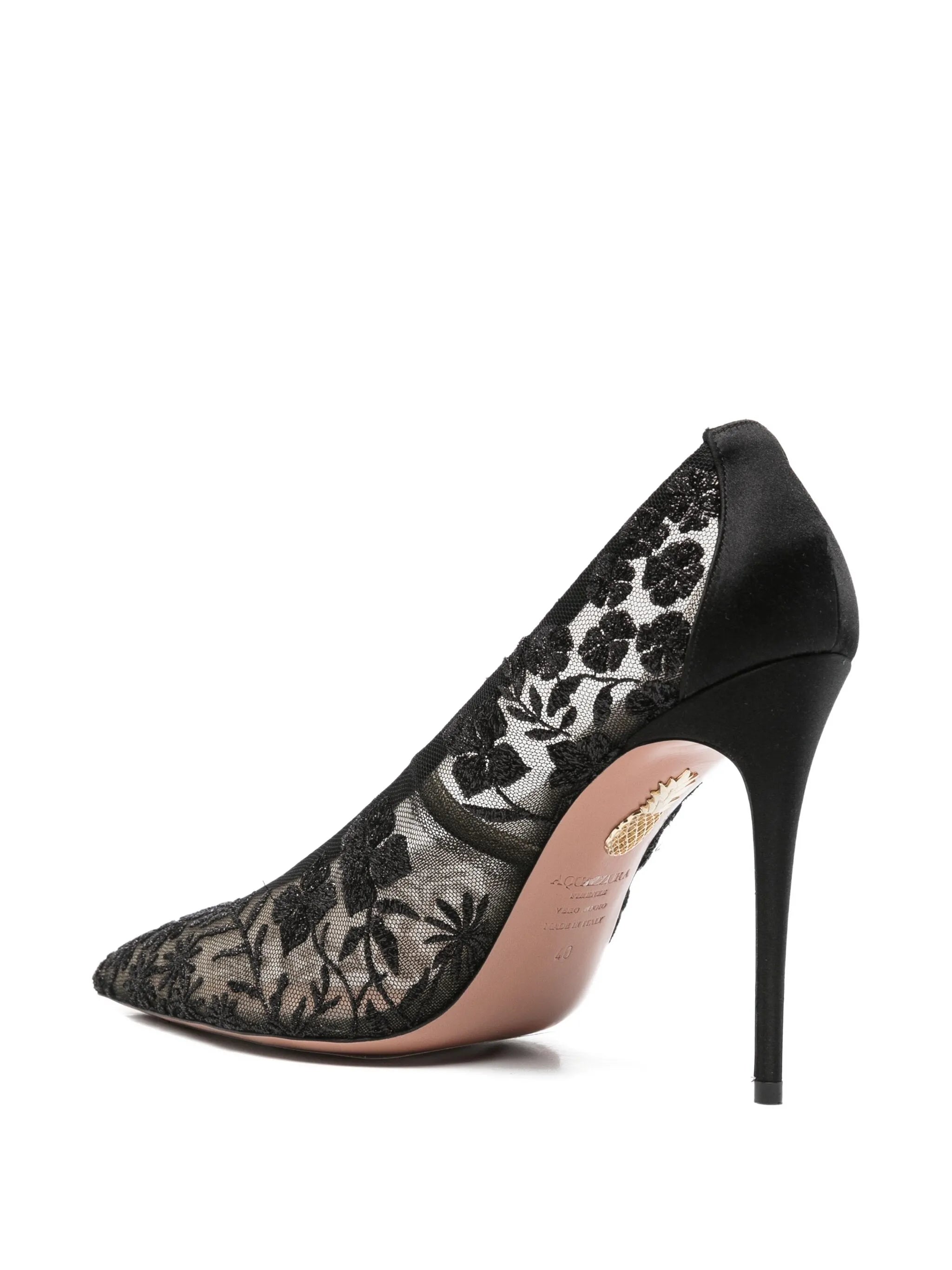 Mon Amour 105 tulle satin pumps