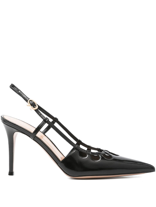 90mm slingback cut-out pumps