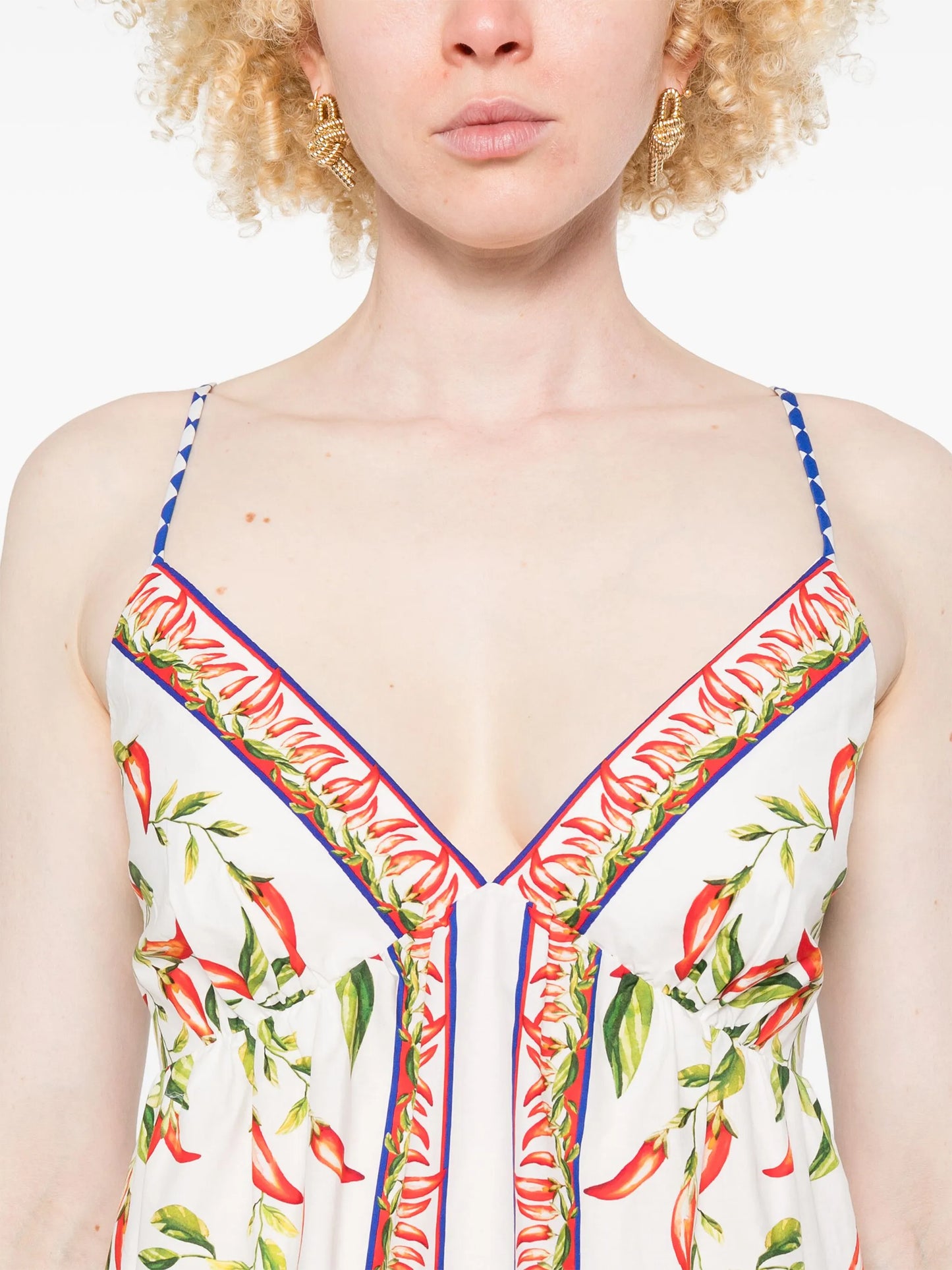 printed mini dress