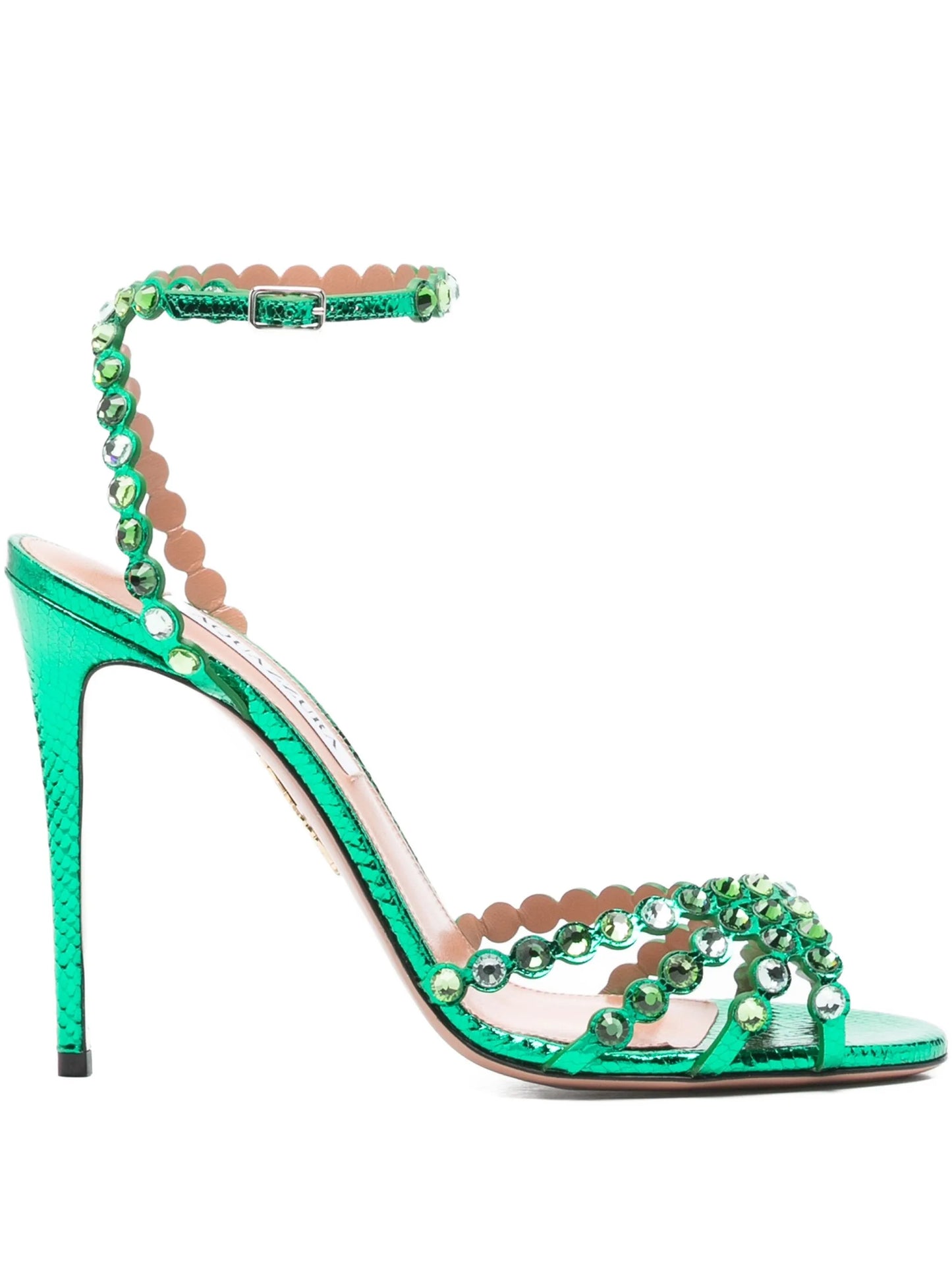 120mm Tequila crystal-embellished stiletto sandals