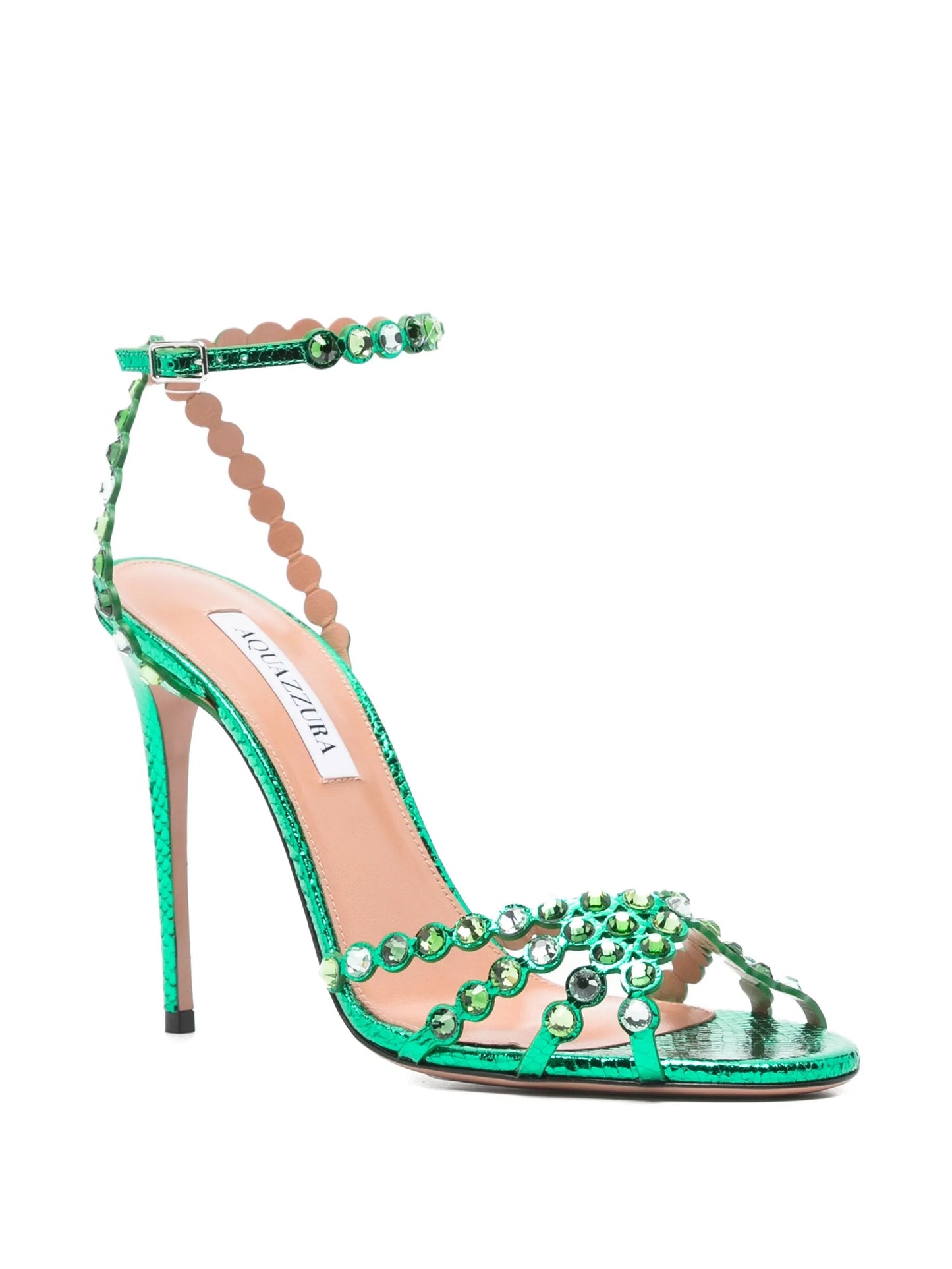 120mm Tequila crystal-embellished stiletto sandals
