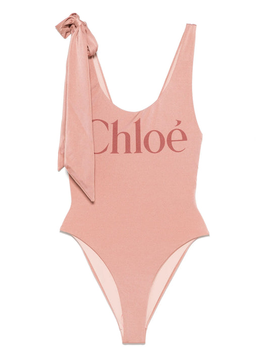 logo-print swimsuit
