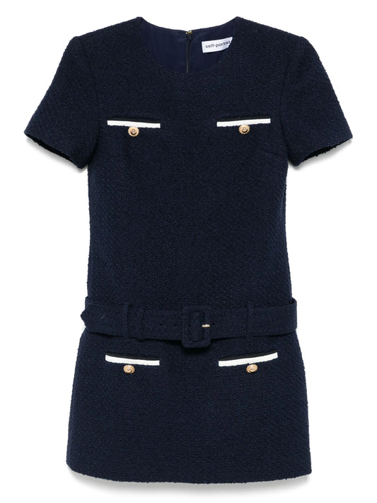 bouclé mini dress