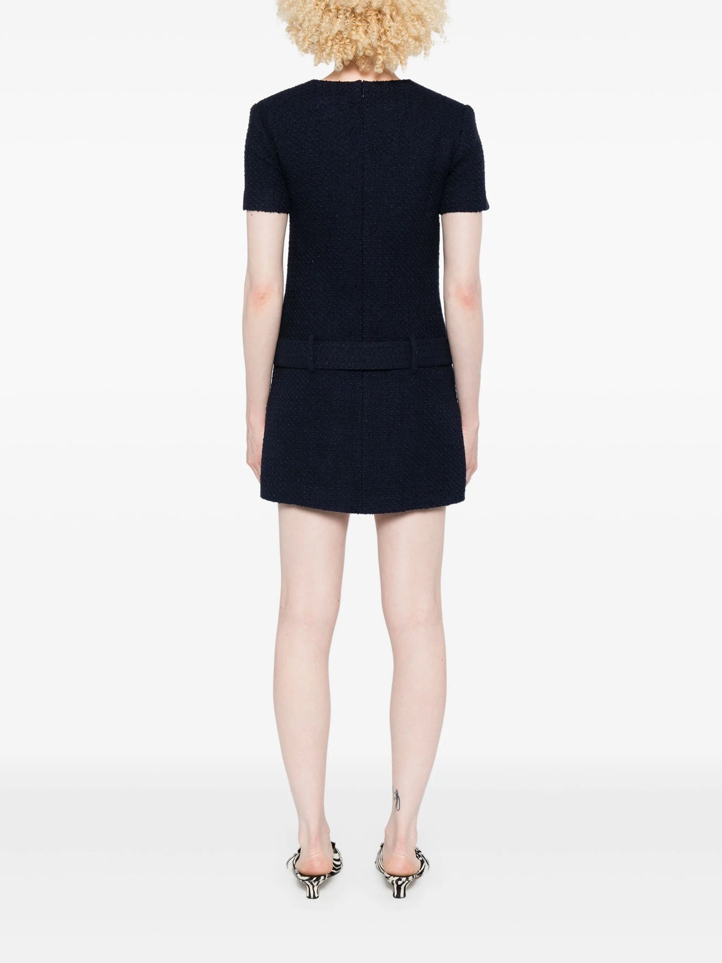 bouclé mini dress
