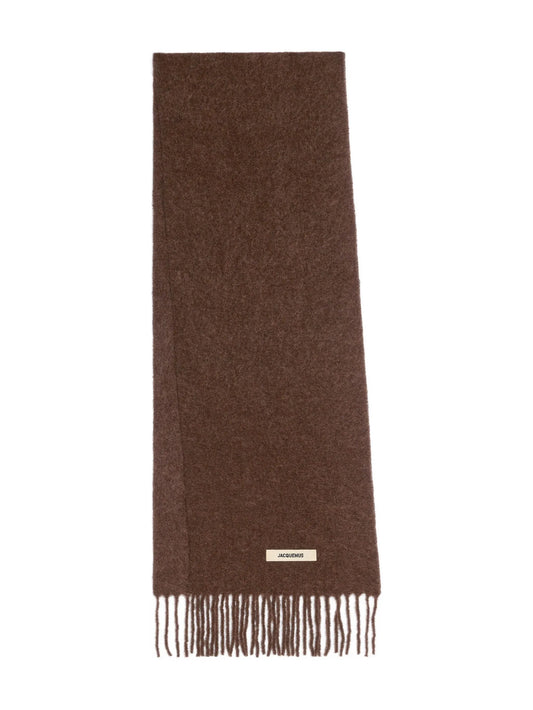 logo-patch scarf