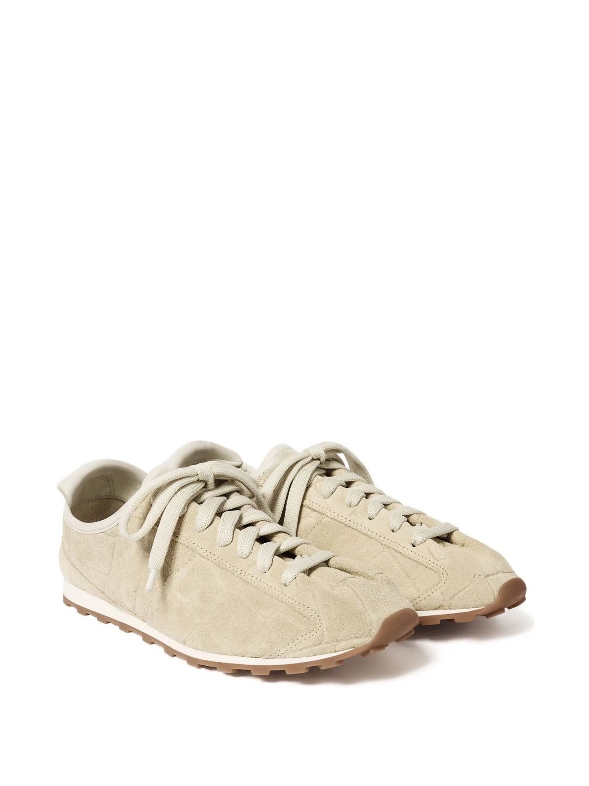 low-top suede sneakers