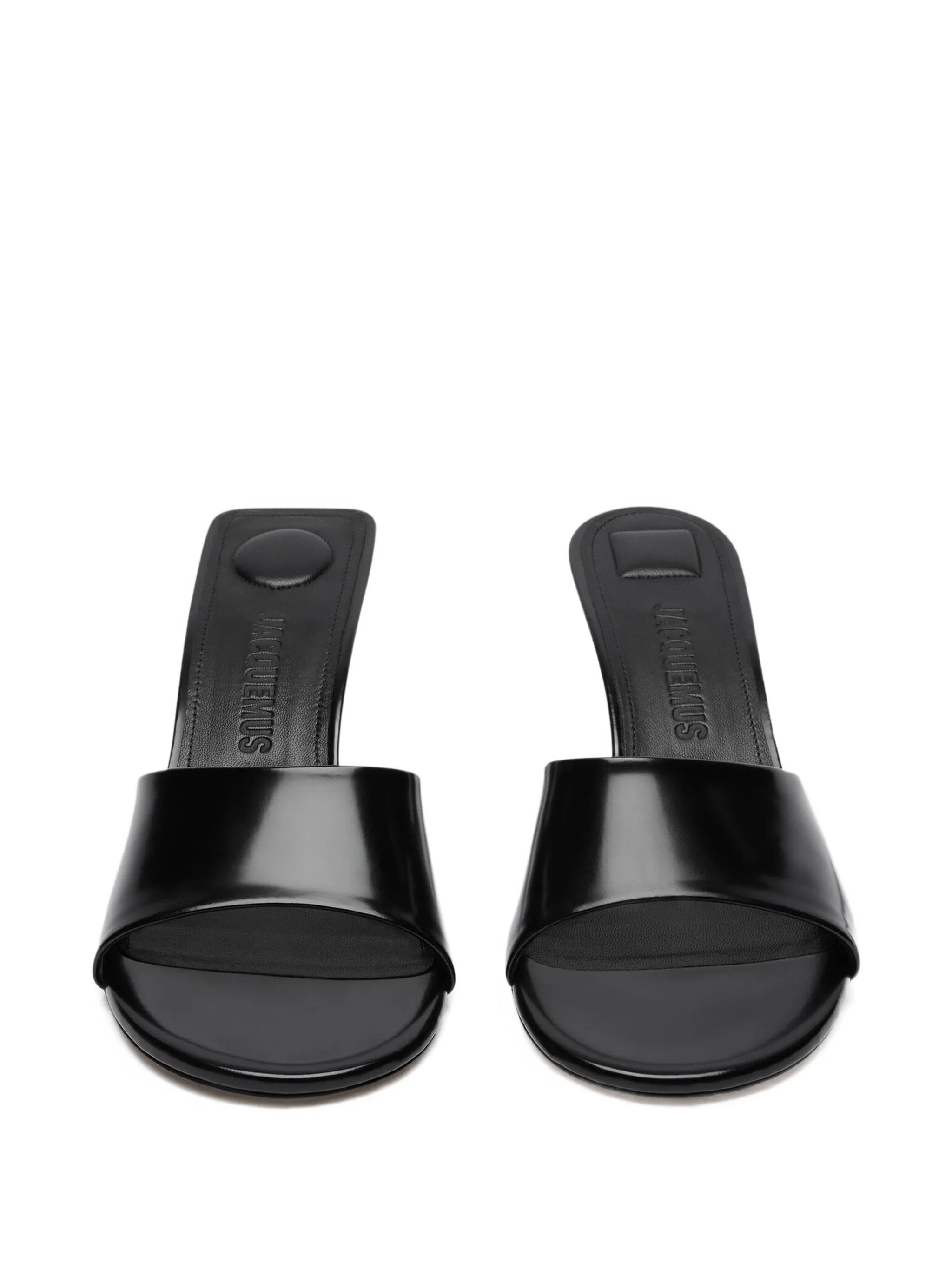 70mm leather open-toe mules