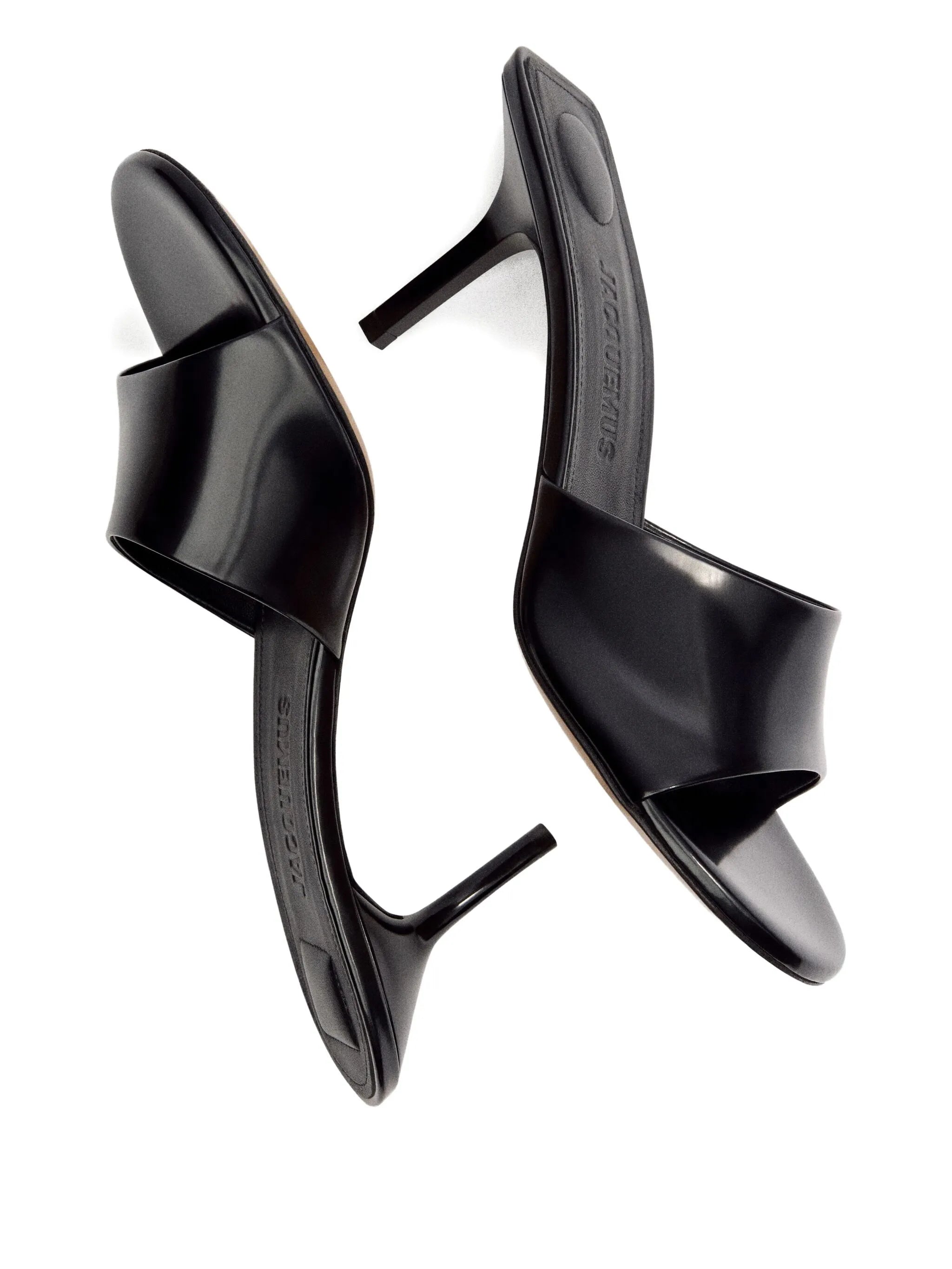 70mm leather open-toe mules