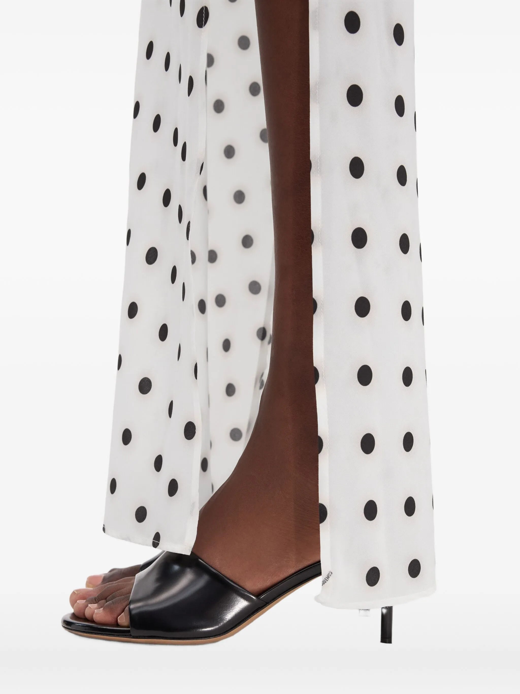 70mm leather open-toe mules