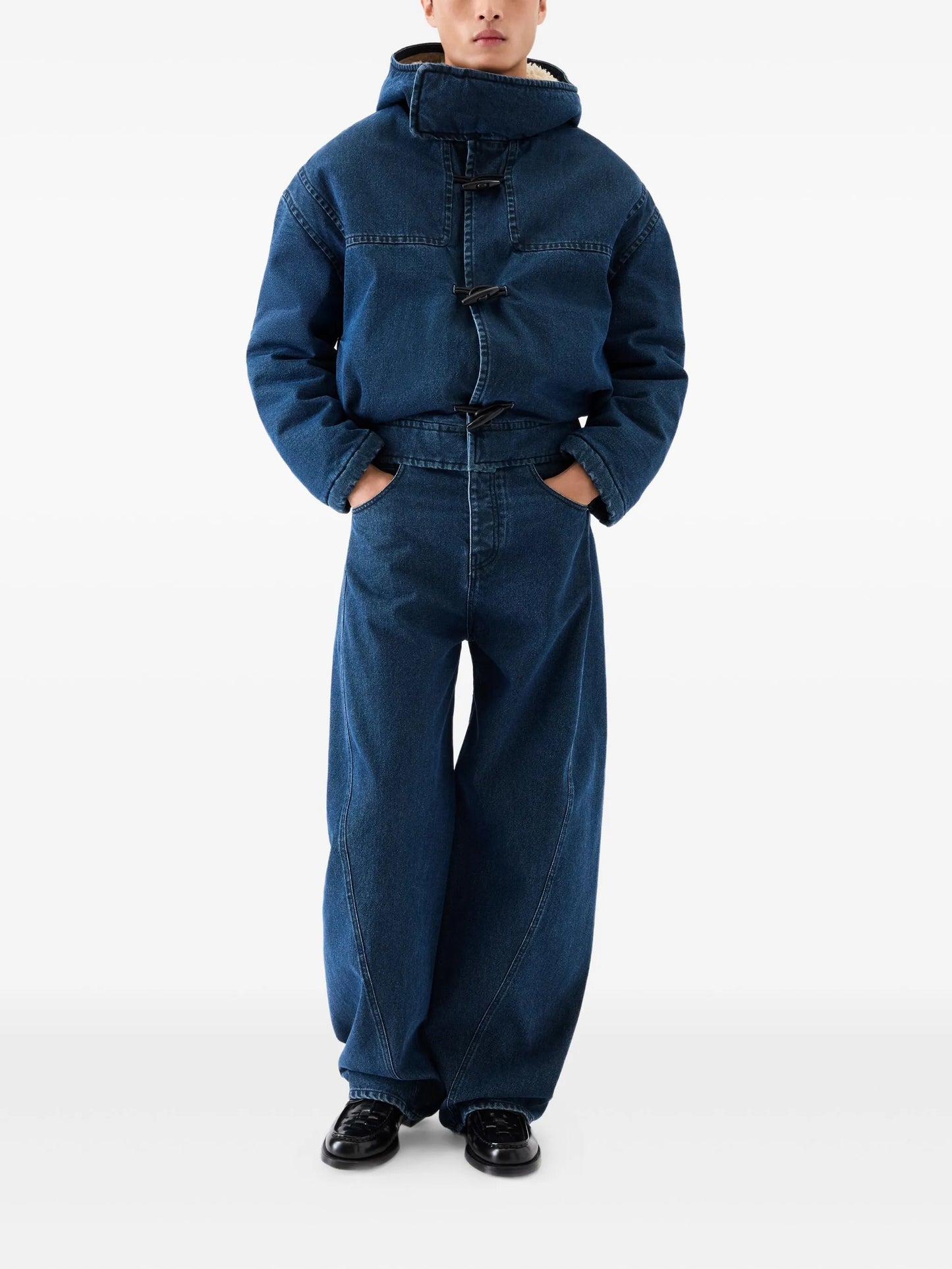Le Duffle De-Nimes hooded jacket