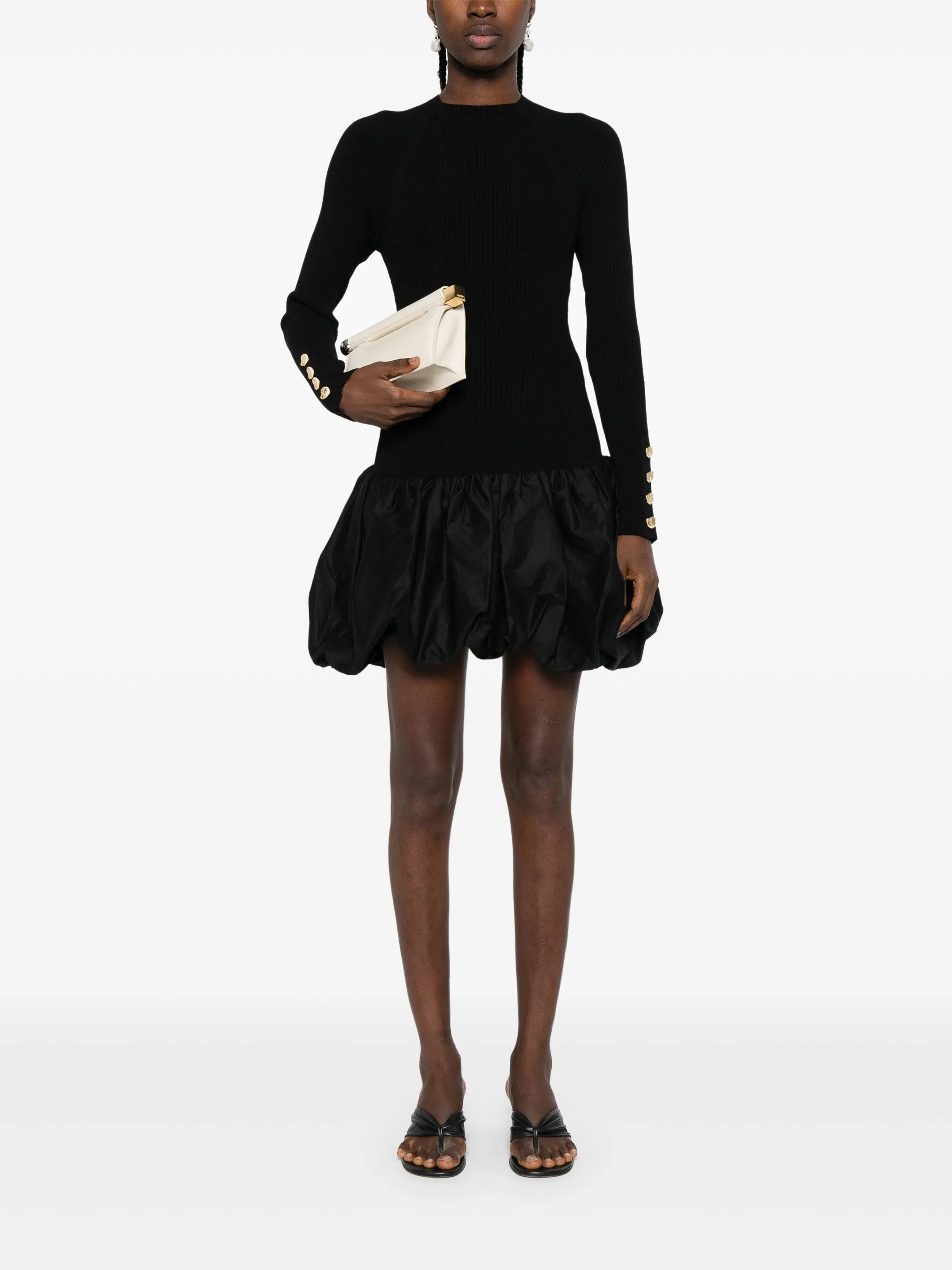 Moonlight puffball-hem dress