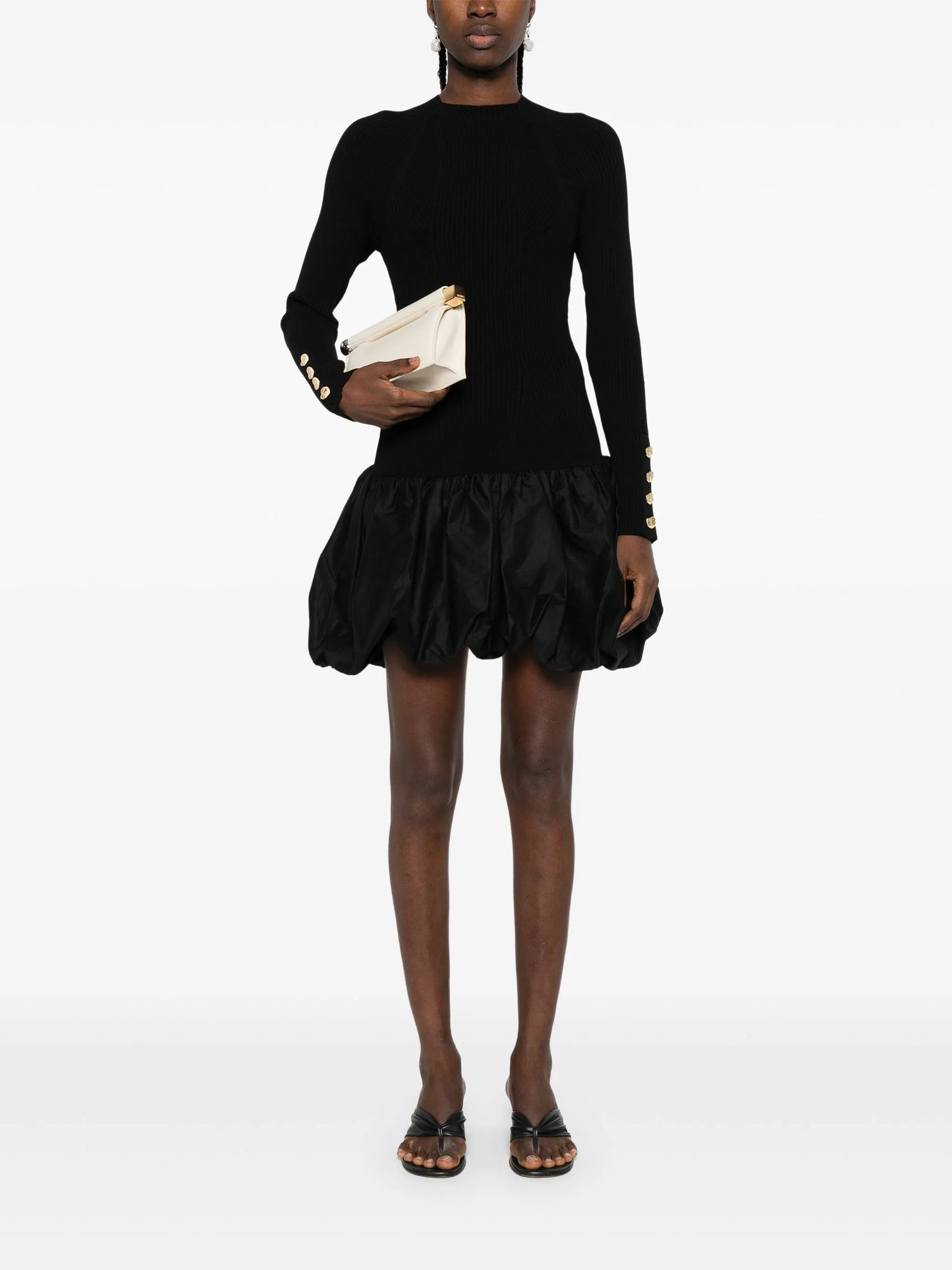 Moonlight puffball-hem dress