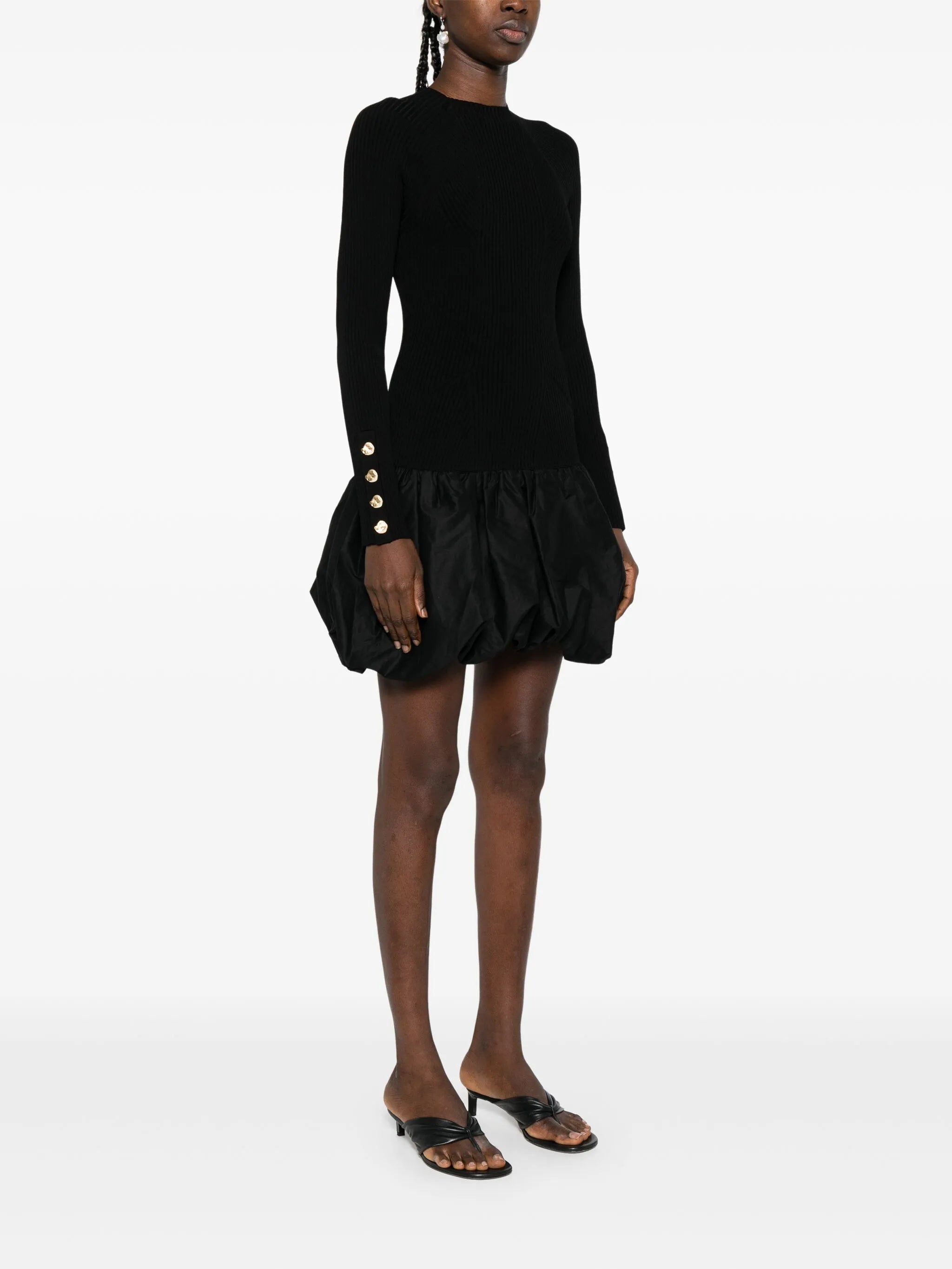 Moonlight puffball-hem dress