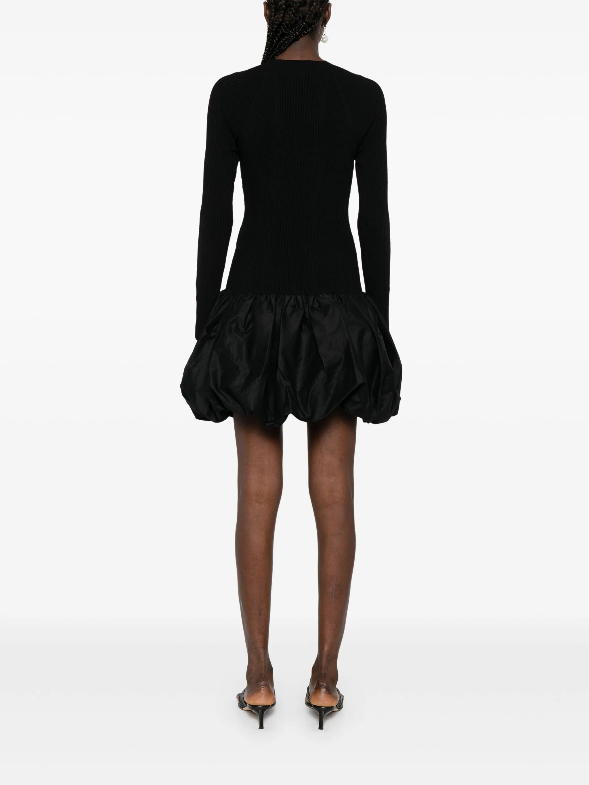 Moonlight puffball-hem dress