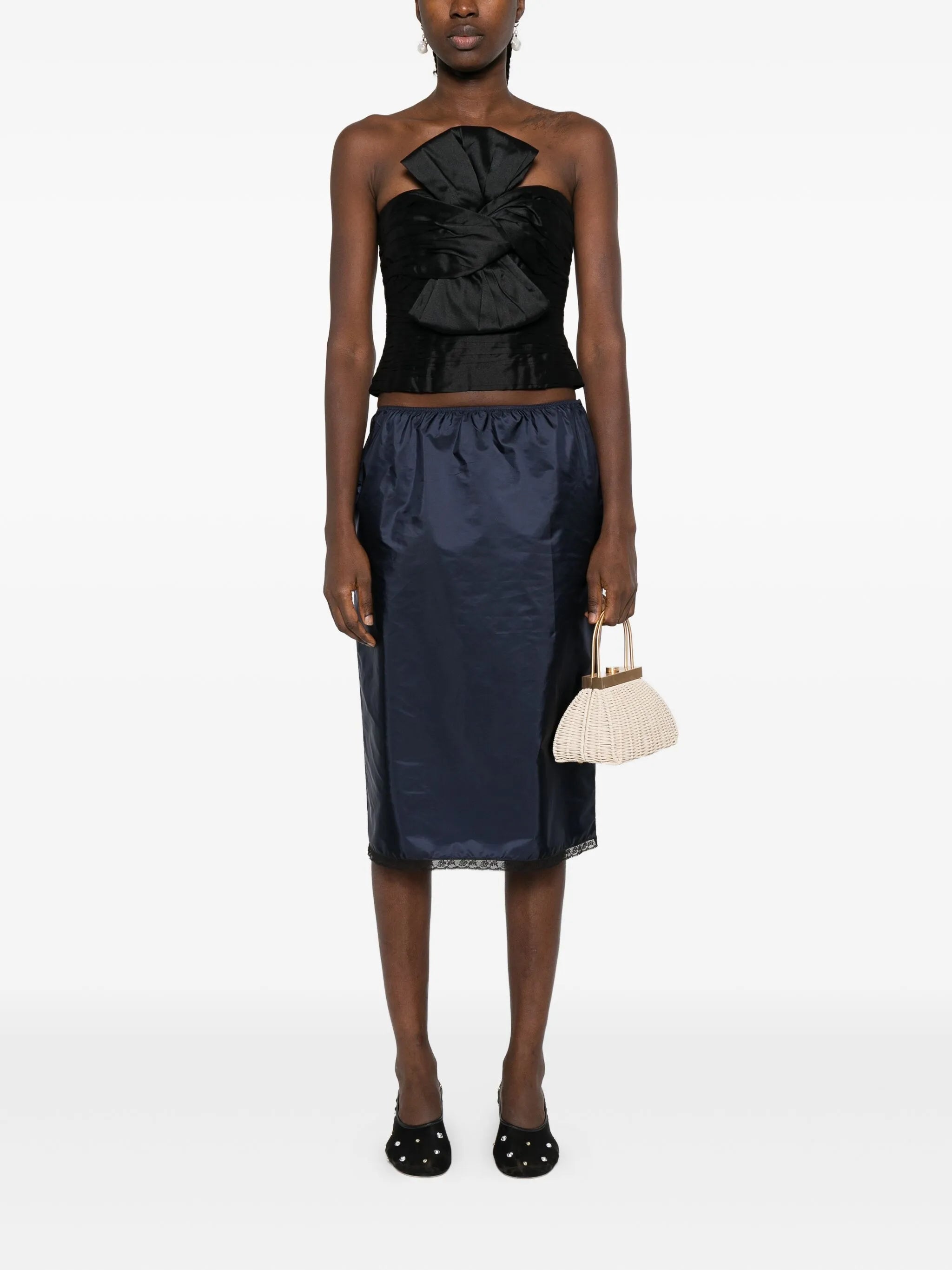 Stella bow-detail top