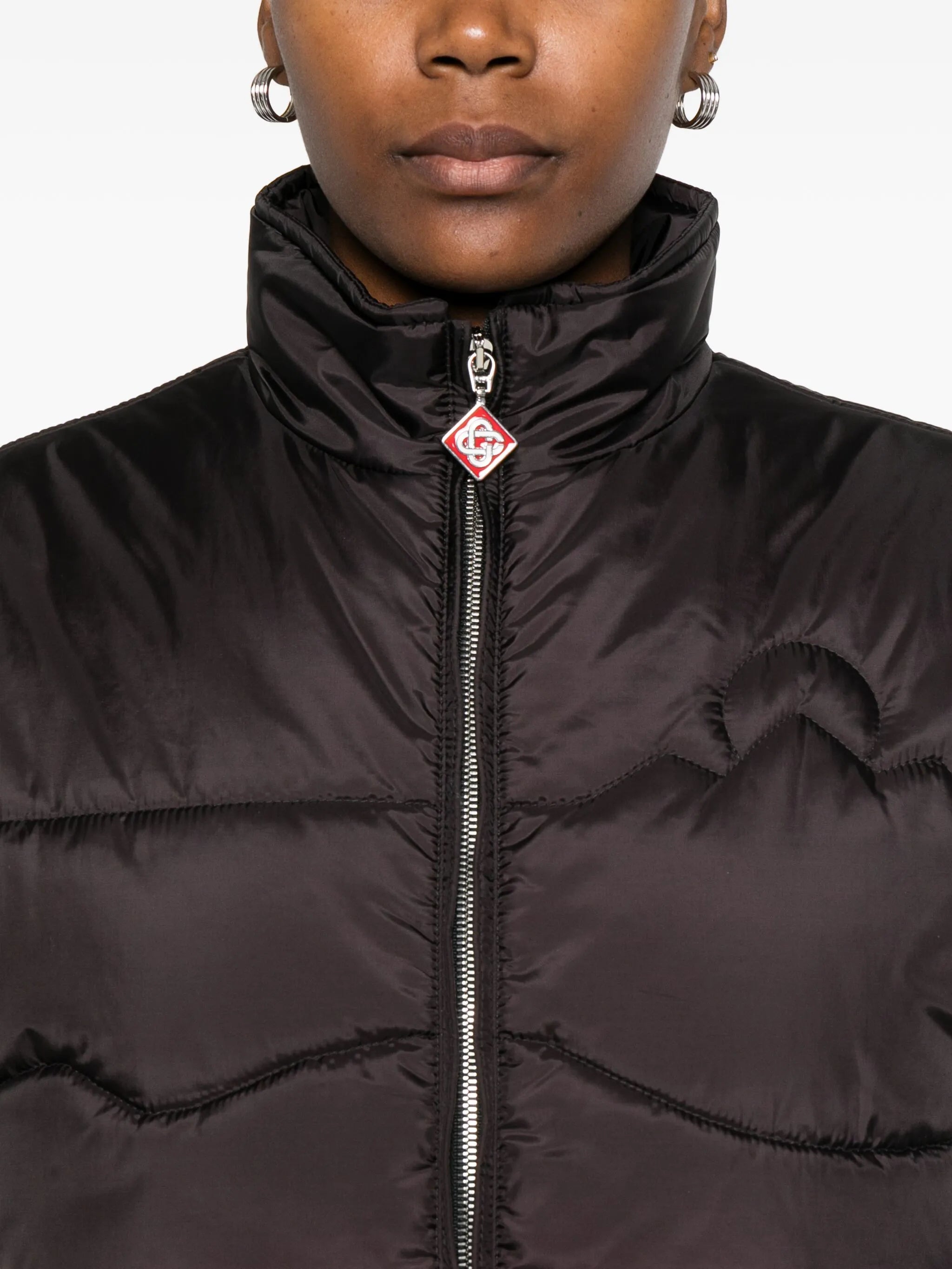 zip-up ski jacket