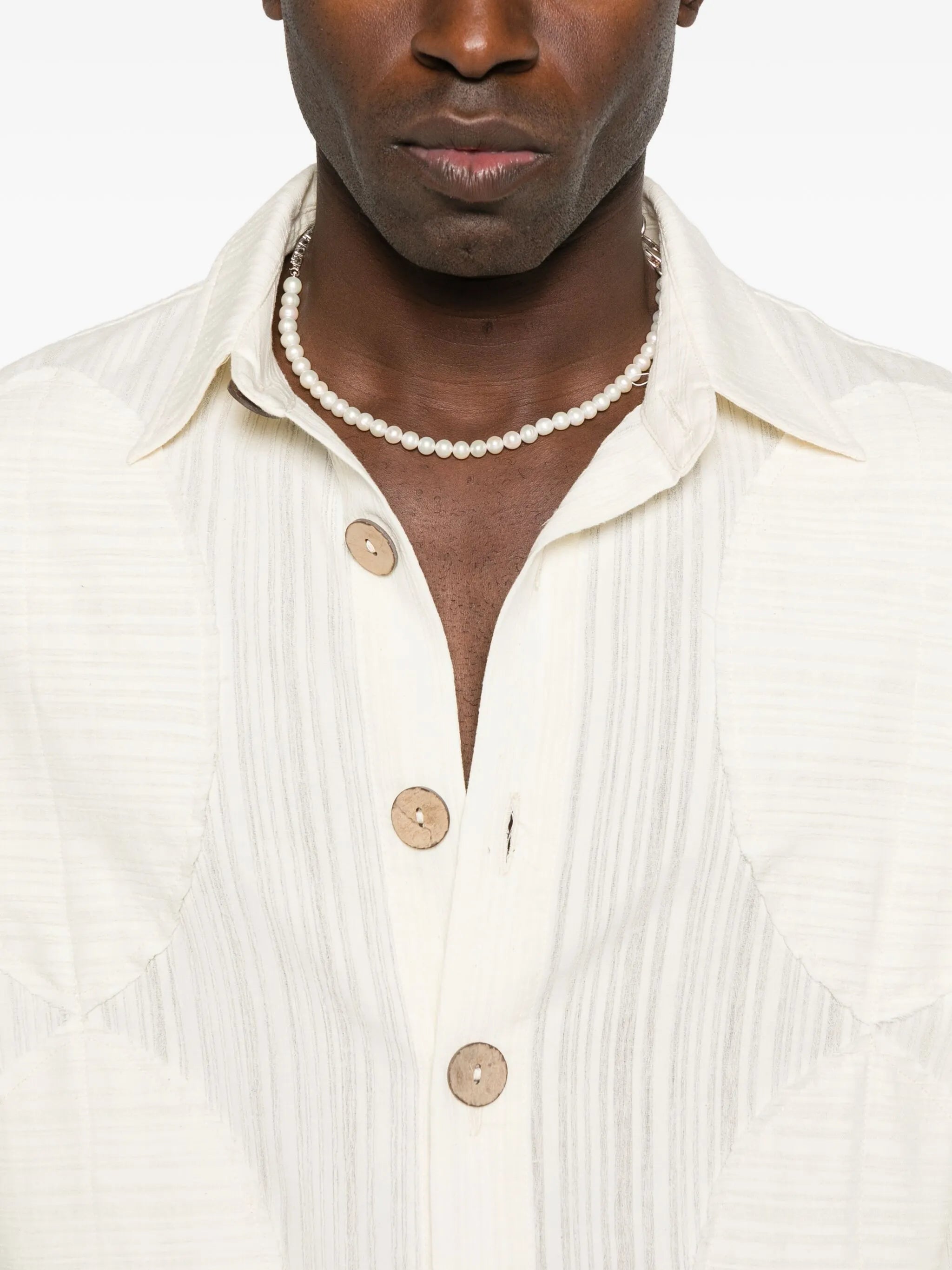 cut-out button shirt
