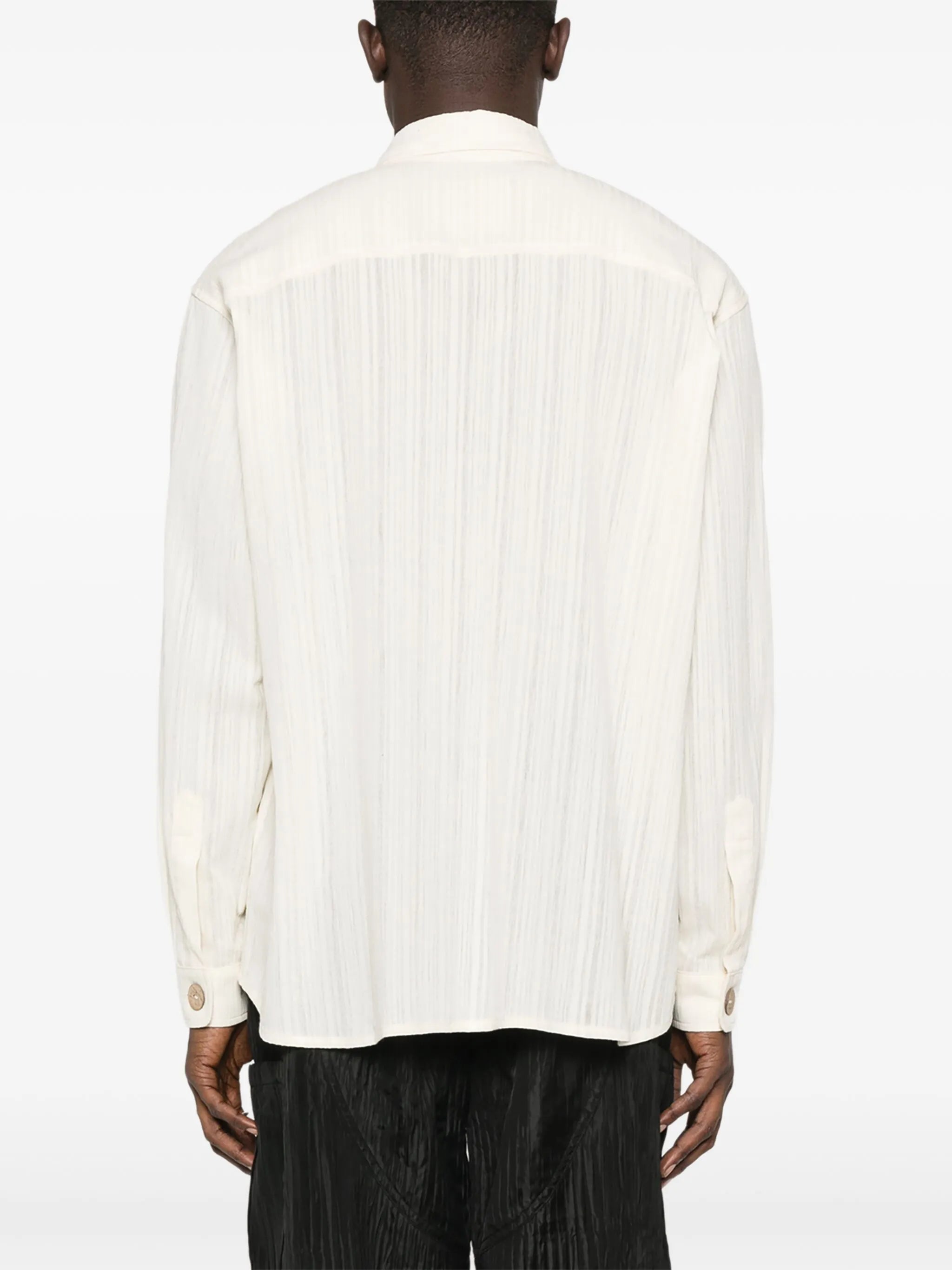 cut-out button shirt