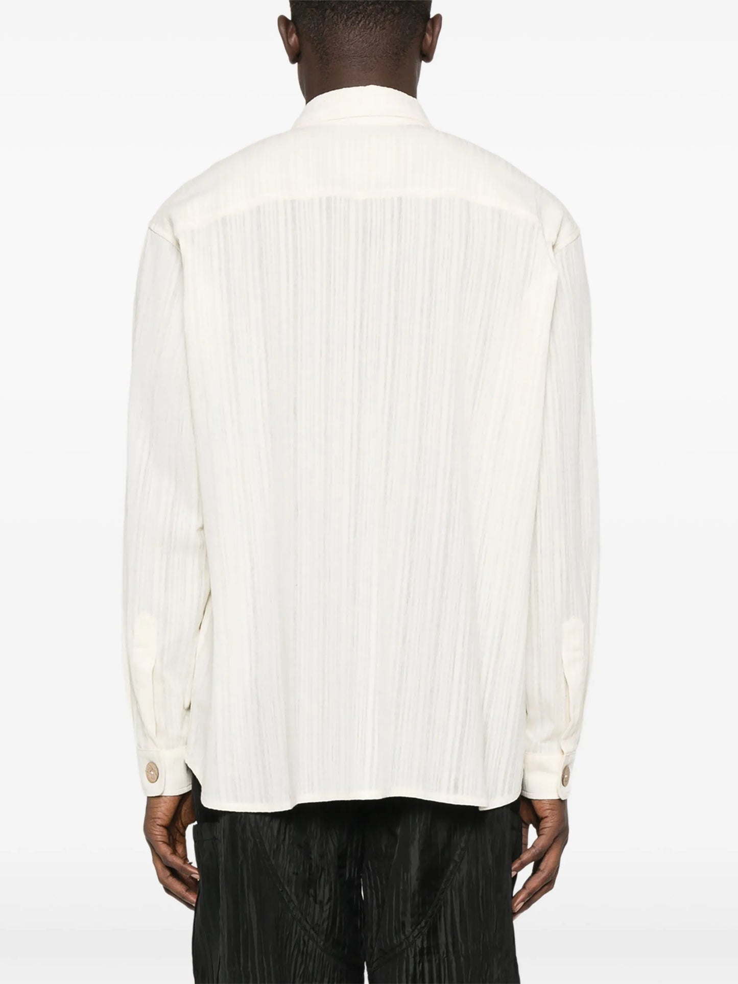 cut-out button shirt
