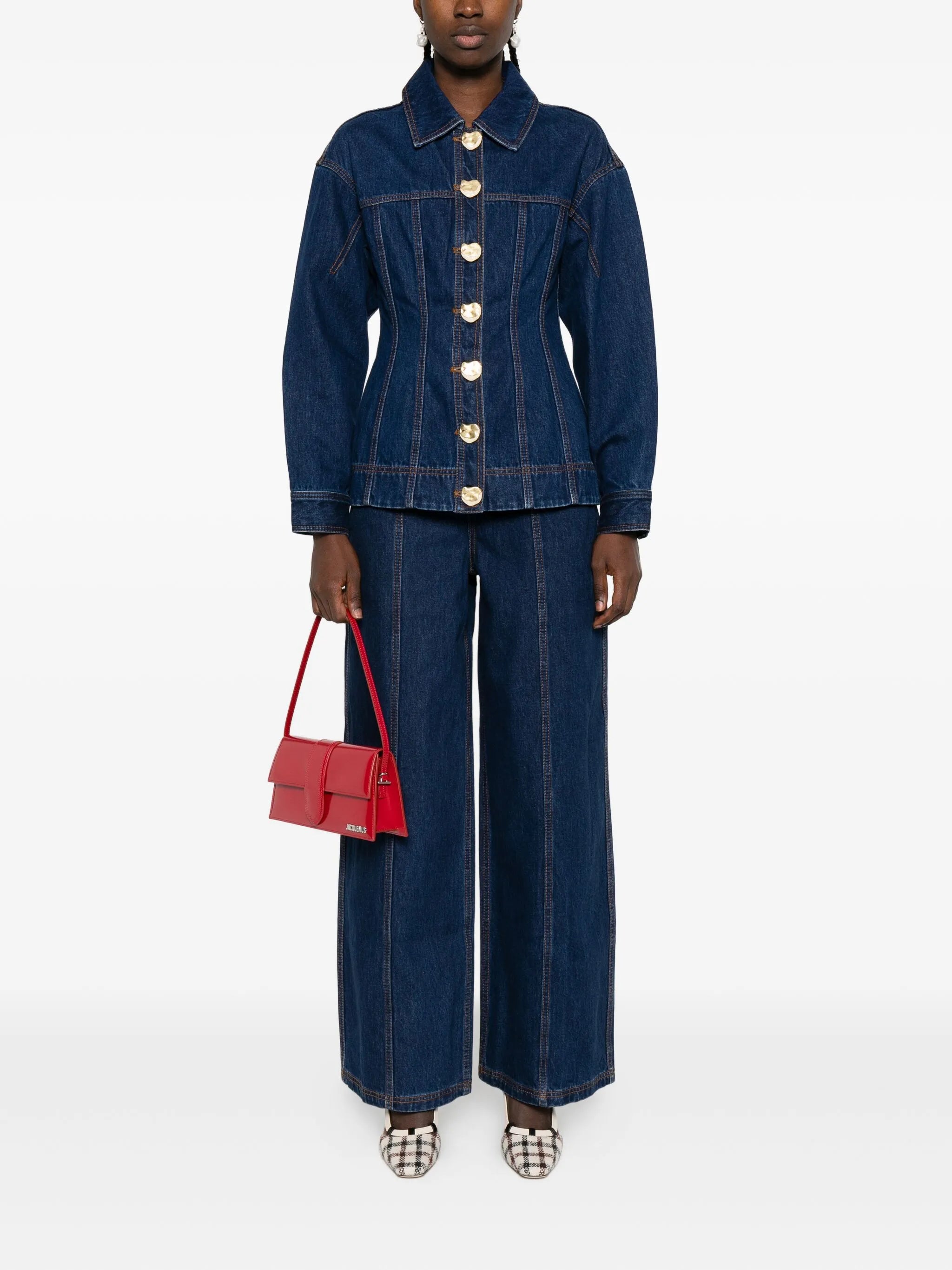 Genesis buttoned panelled jeans
