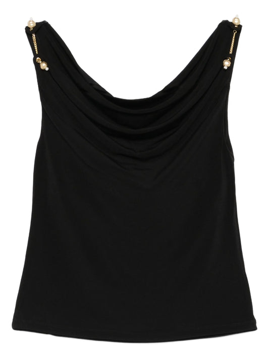 Peyton cowl-neck tank top