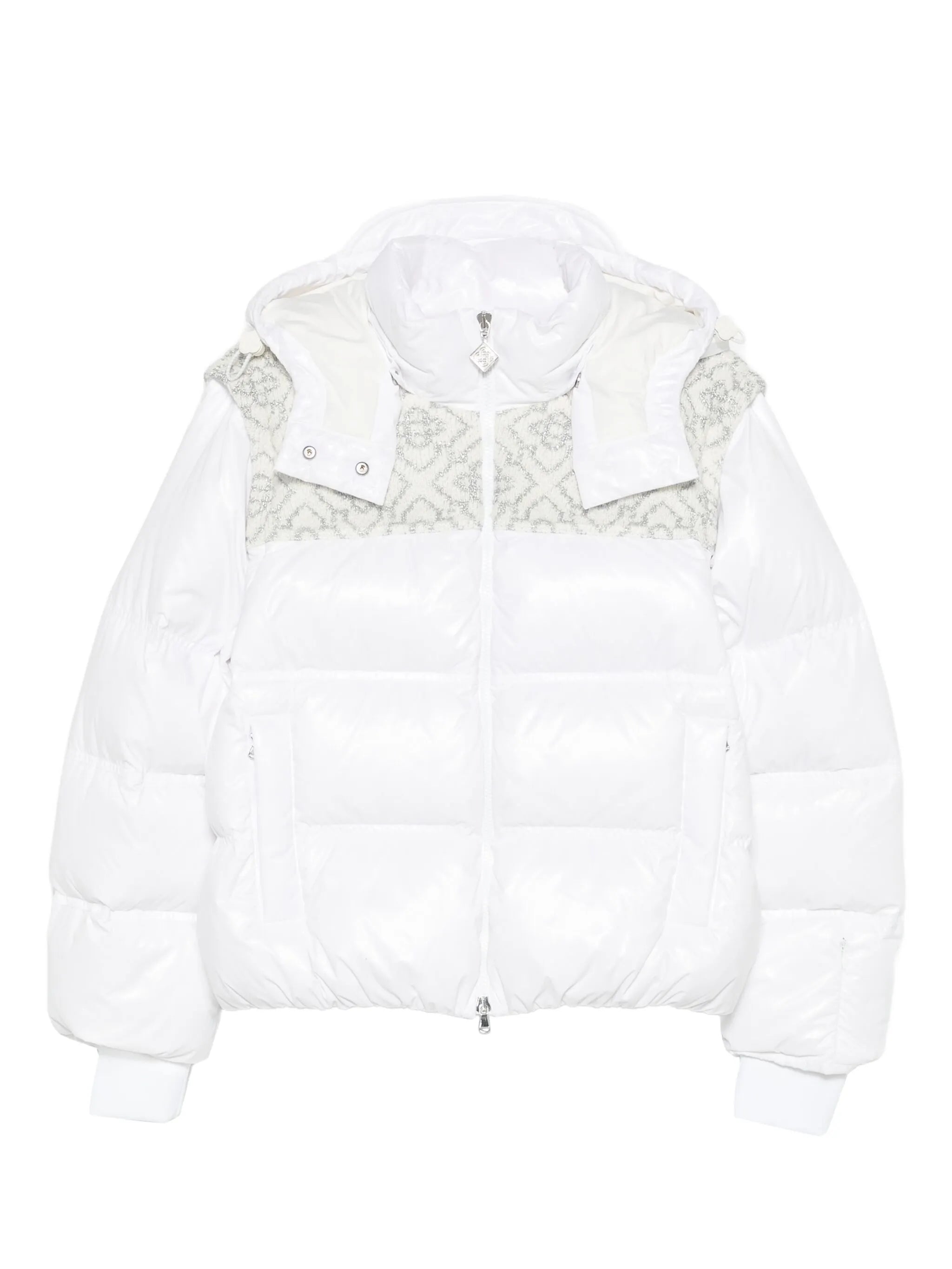 zip-up ski puffer jacket