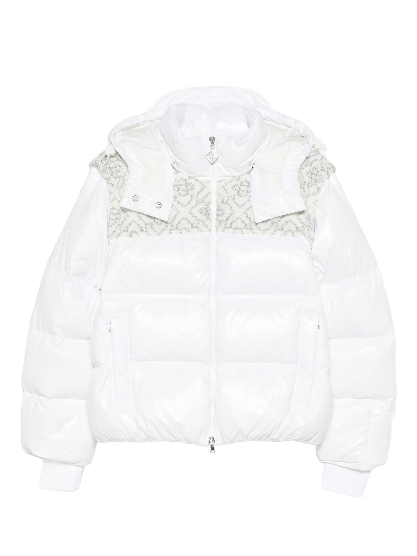 zip-up ski puffer jacket
