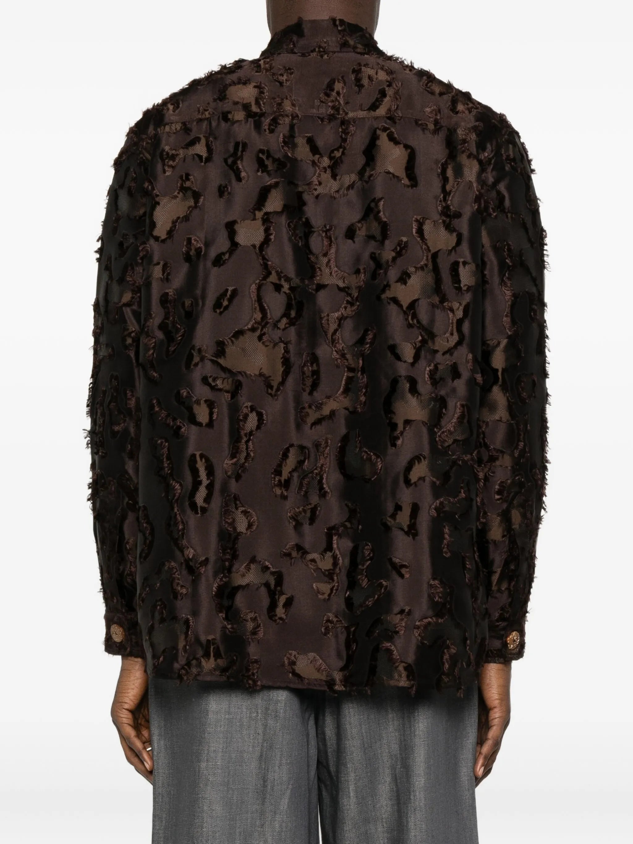 frayed camo shirt