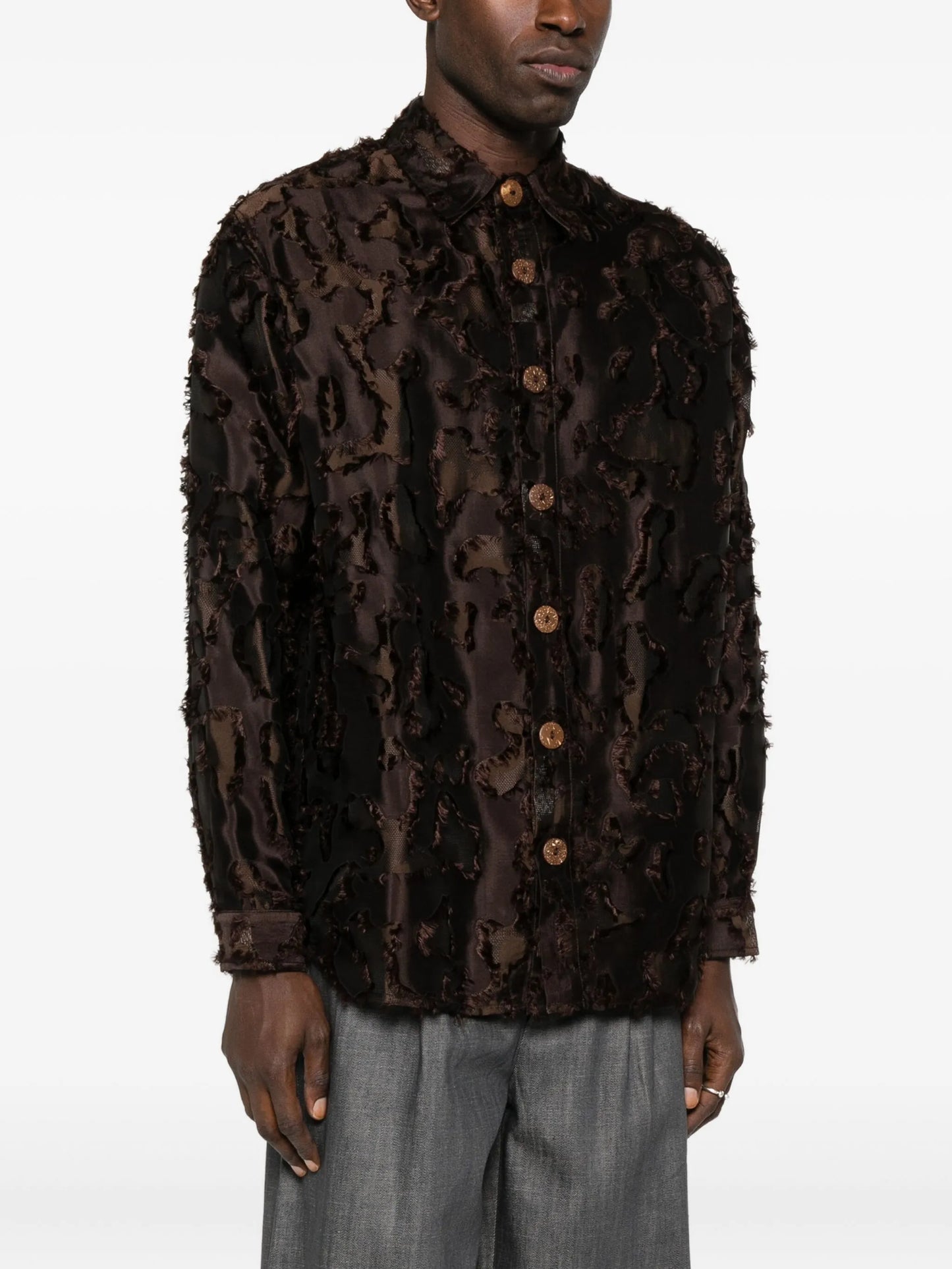 frayed camo shirt