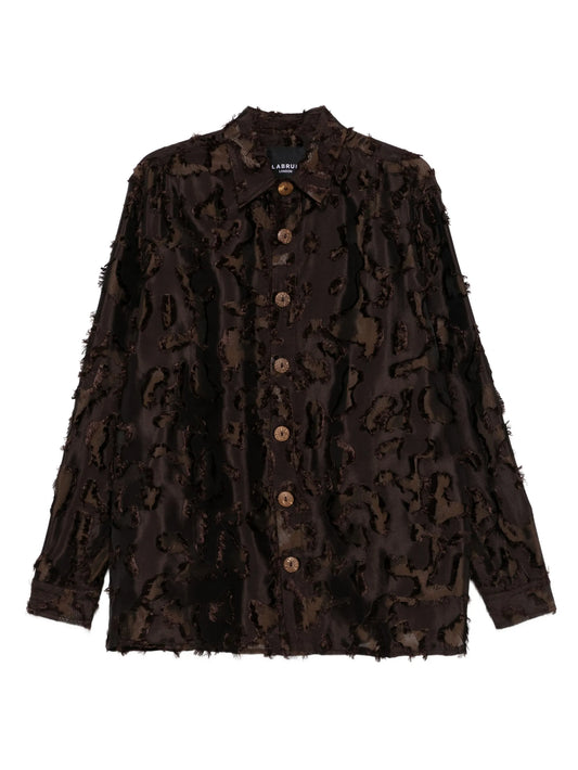 frayed camo shirt