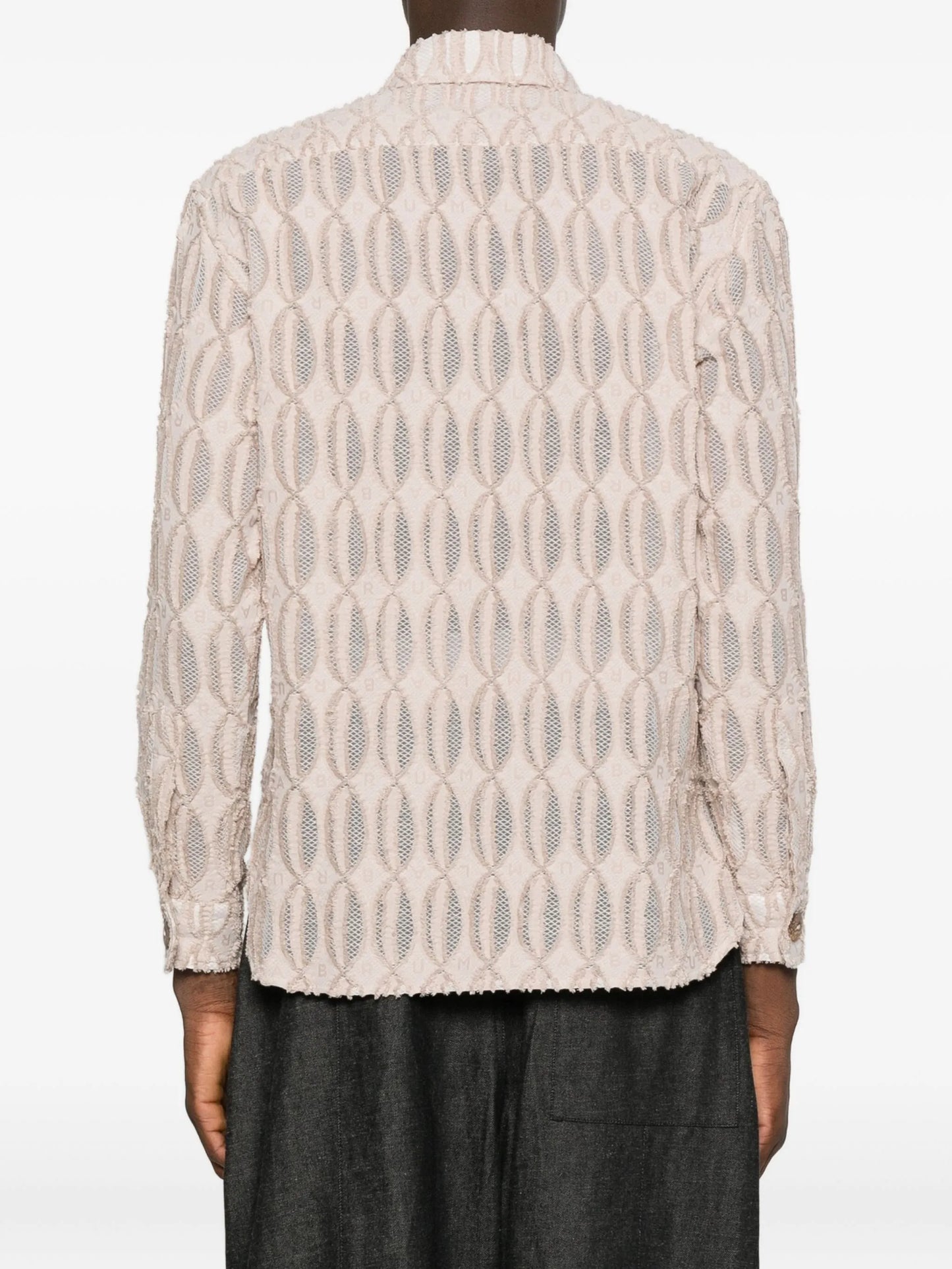 Freetown monogram-pattern shirt