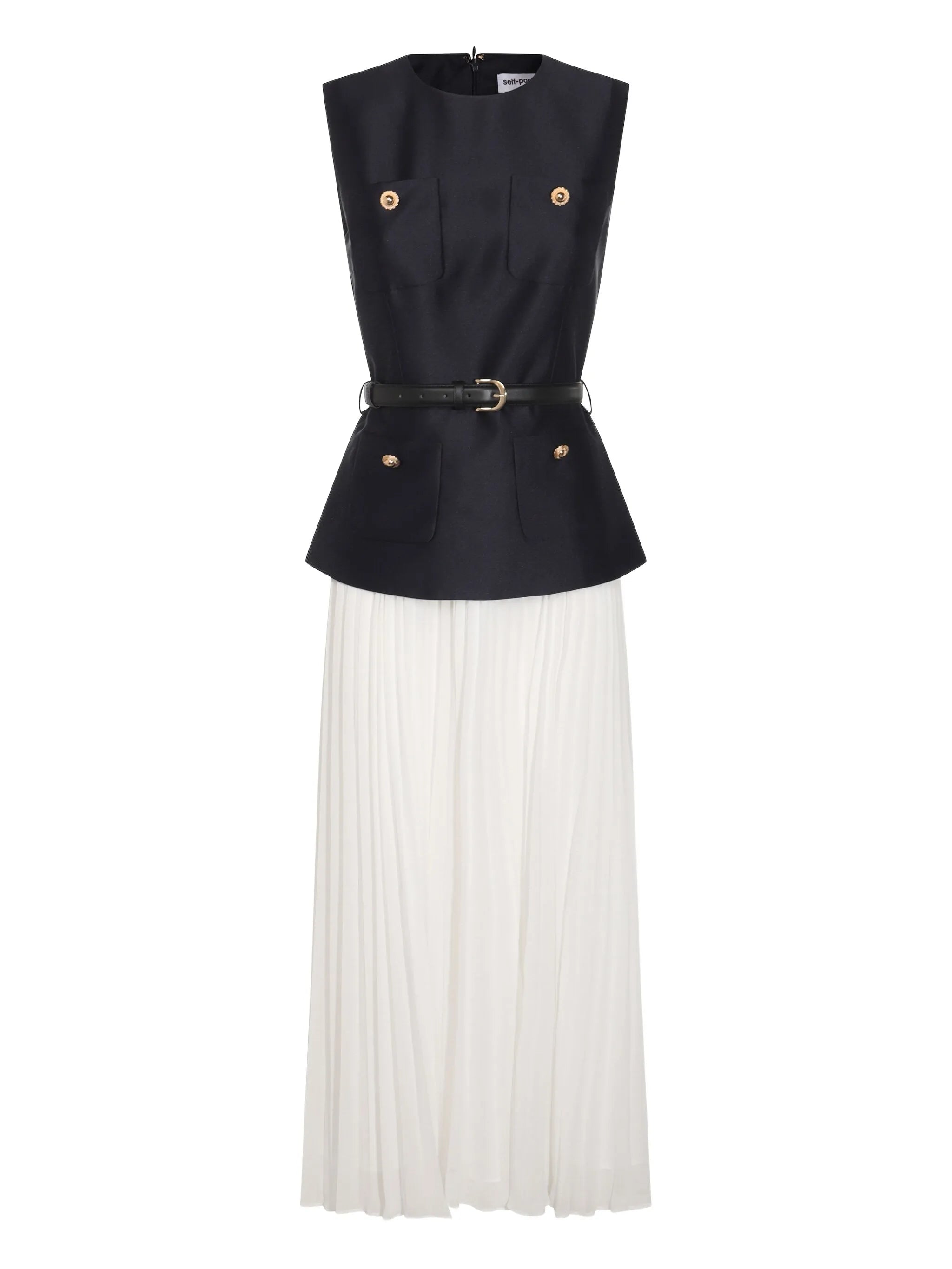 sleeveless dress