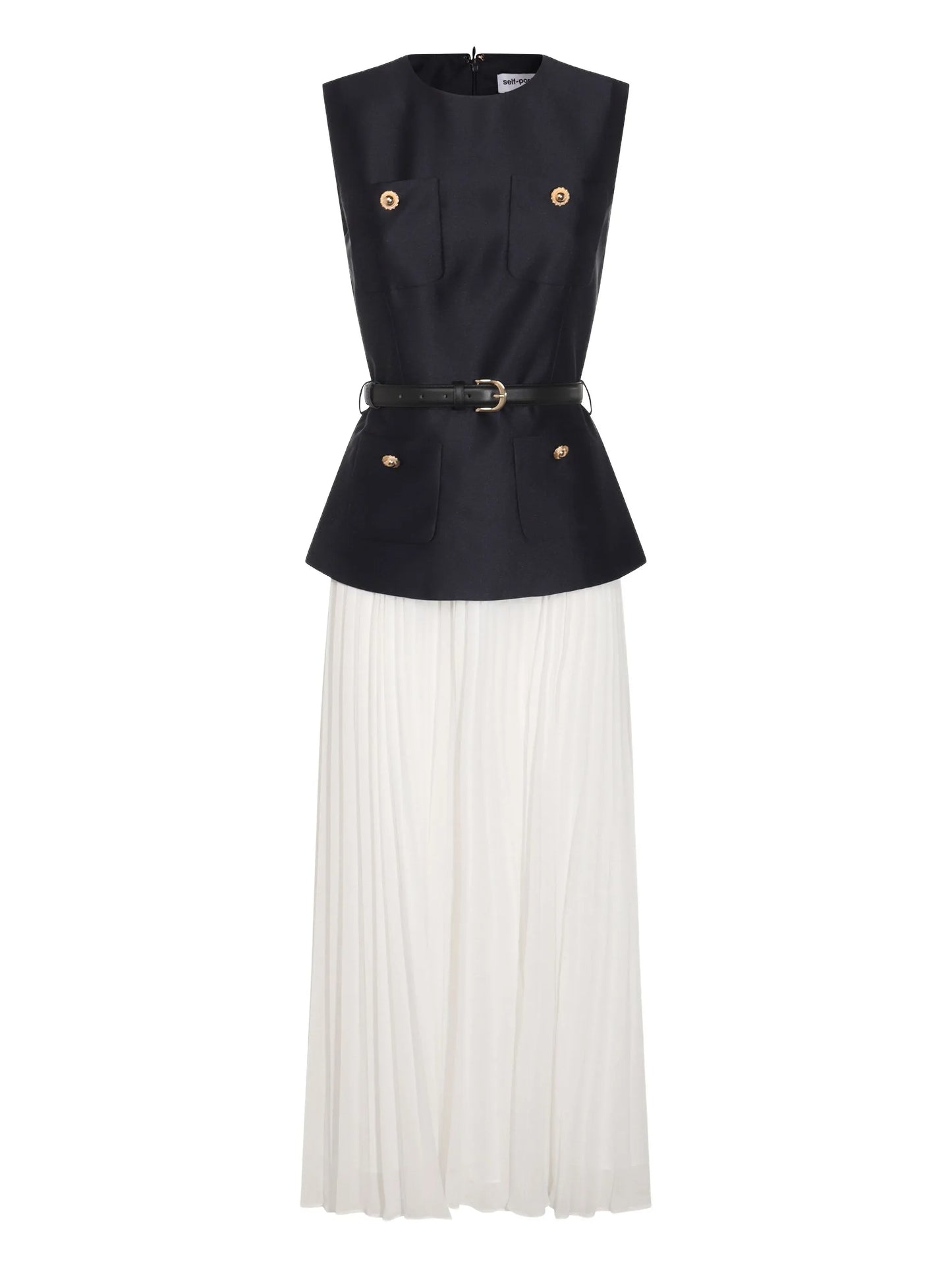 sleeveless dress