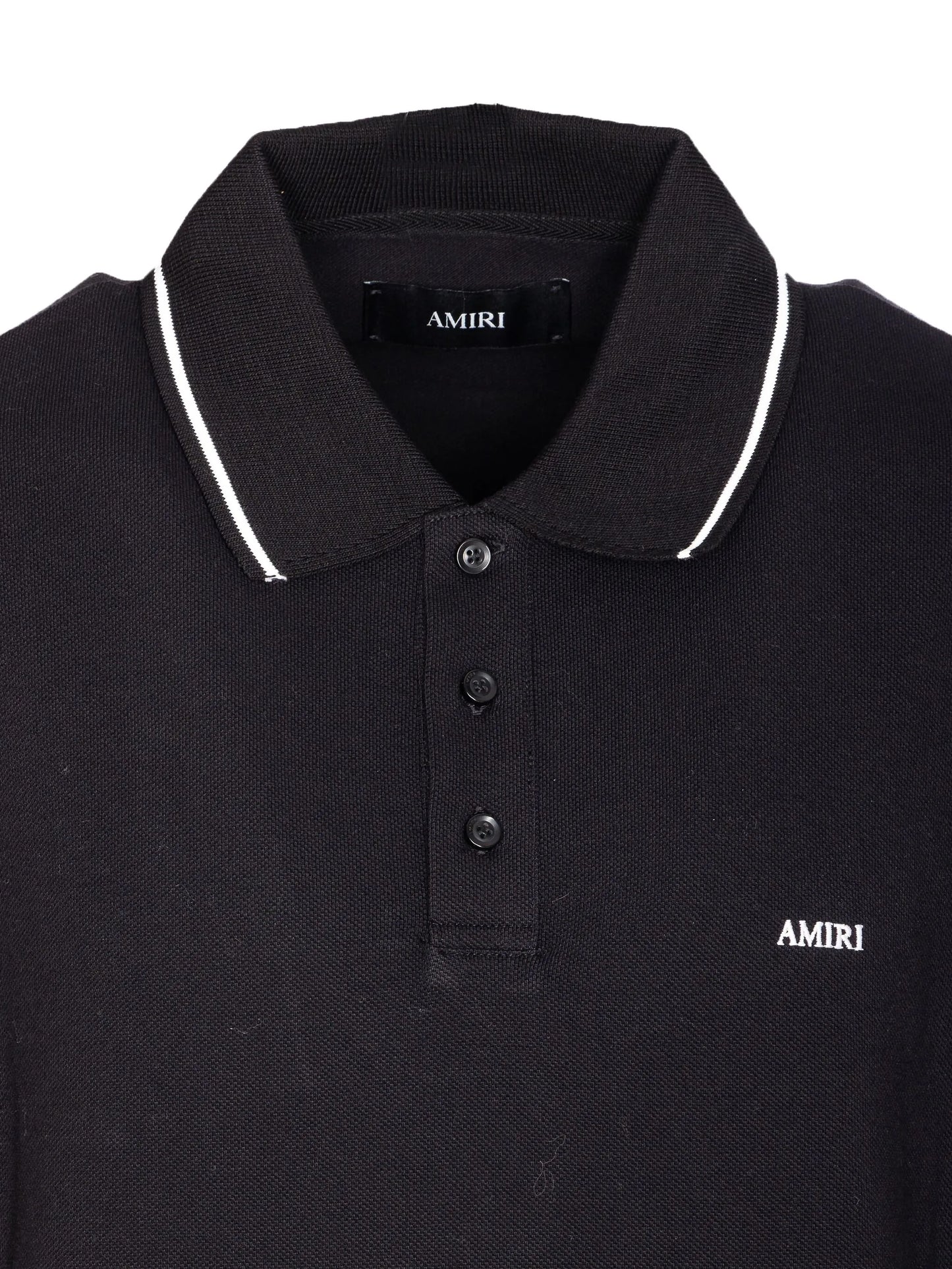 contrasting-trim polo shirt