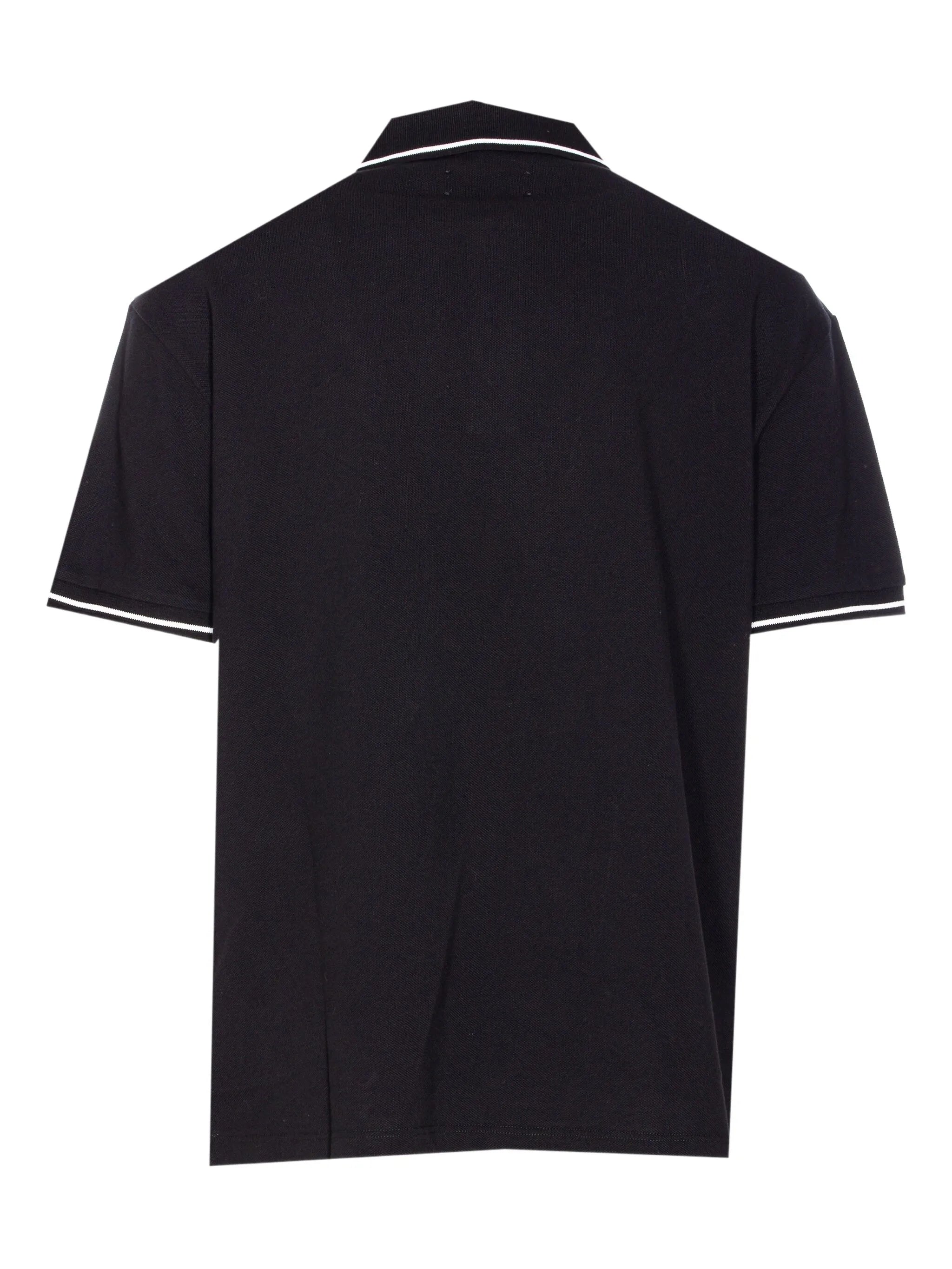 contrasting-trim polo shirt