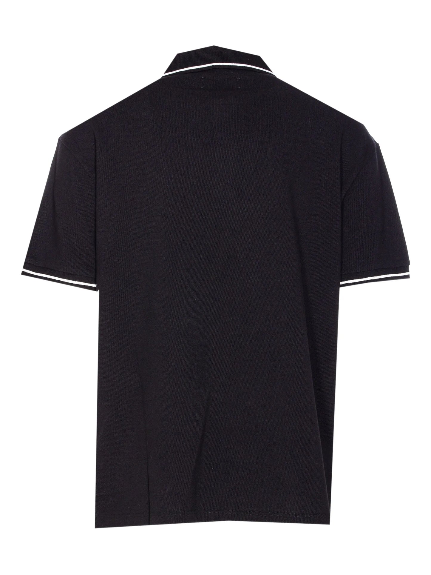 contrasting-trim polo shirt