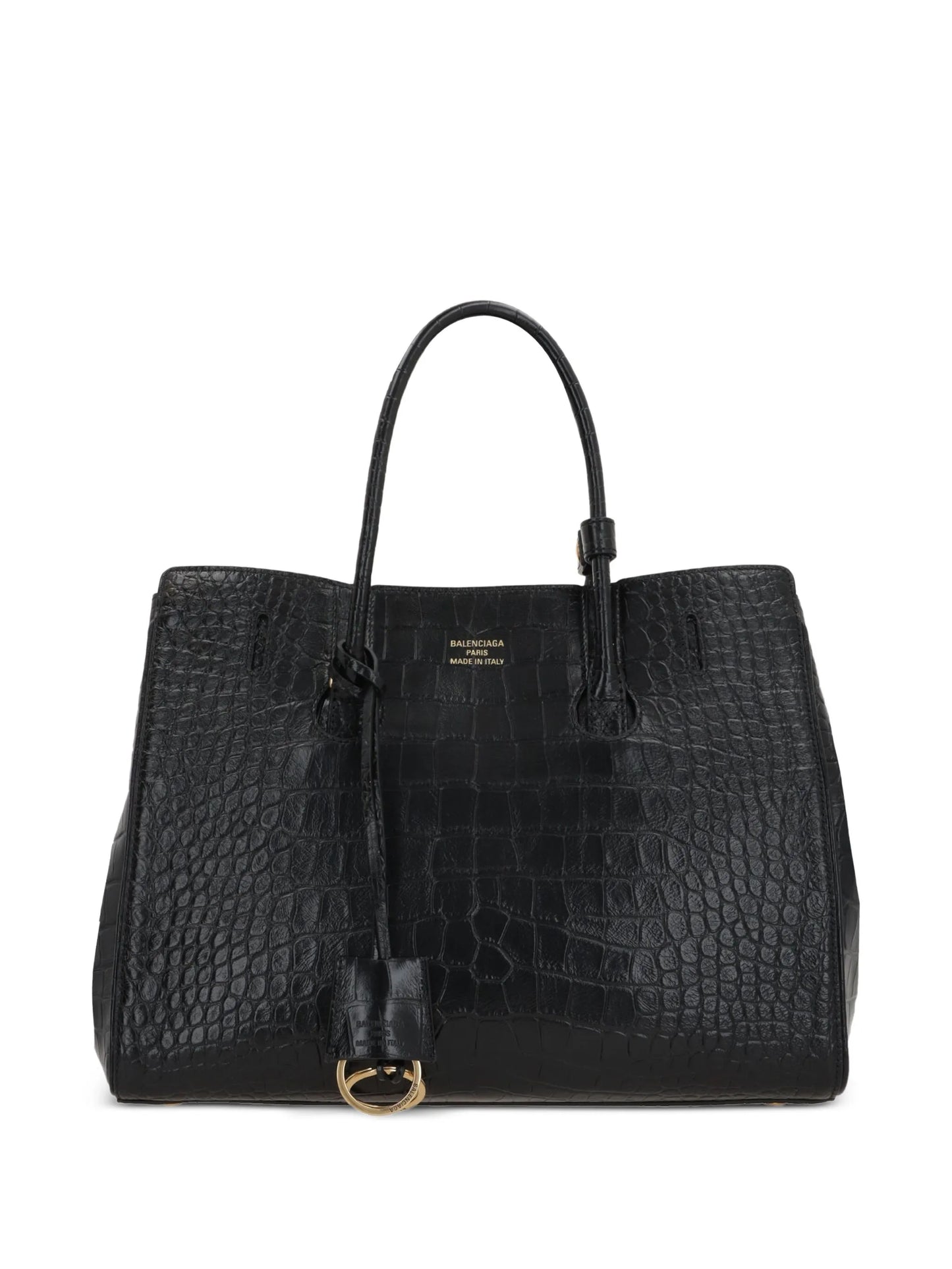 Hampton Carry All crocodile-effect-leather tote bag