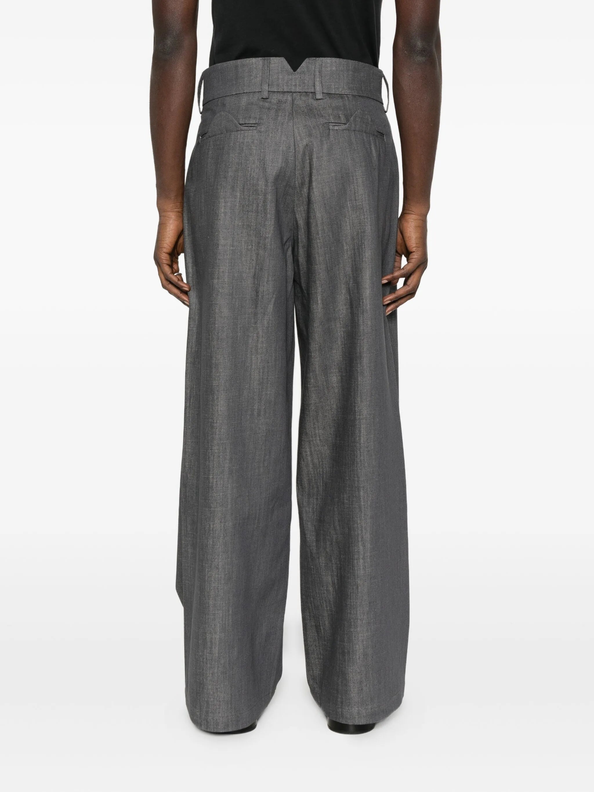 pleated pocket pants
