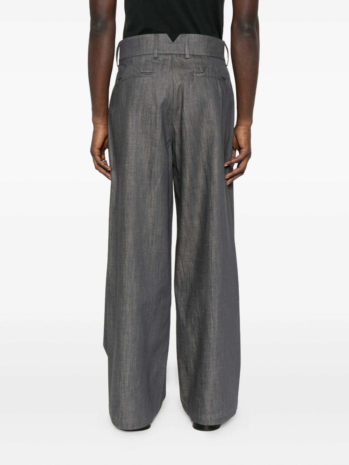 pleated pocket pants