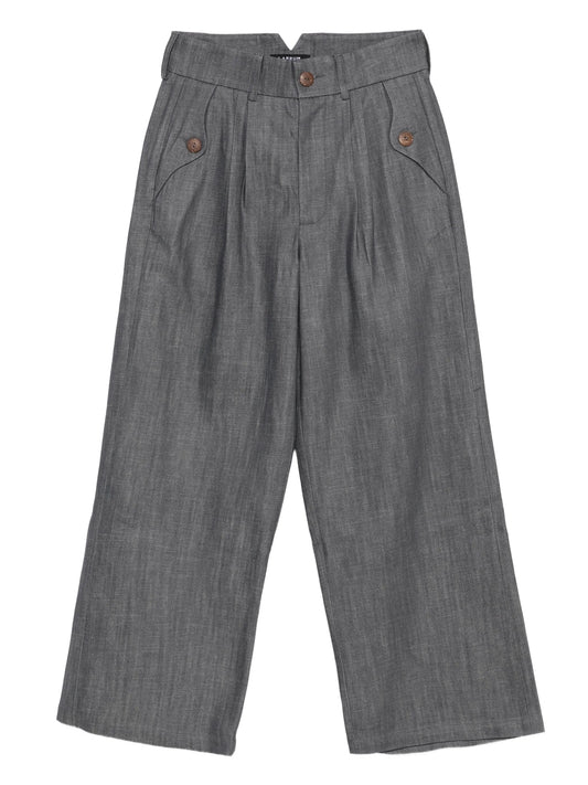 pleated pocket pants
