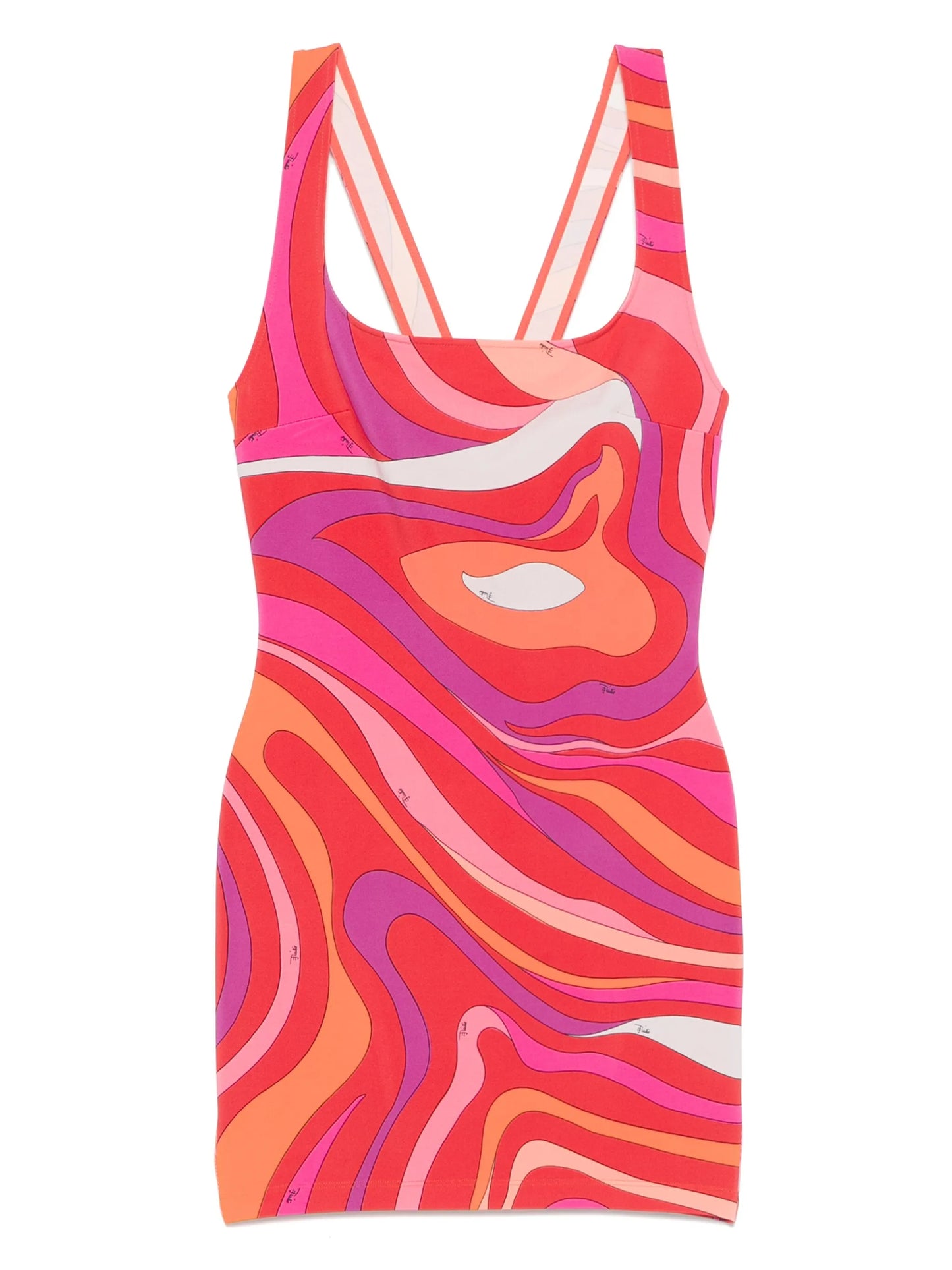 Iride-print dress
