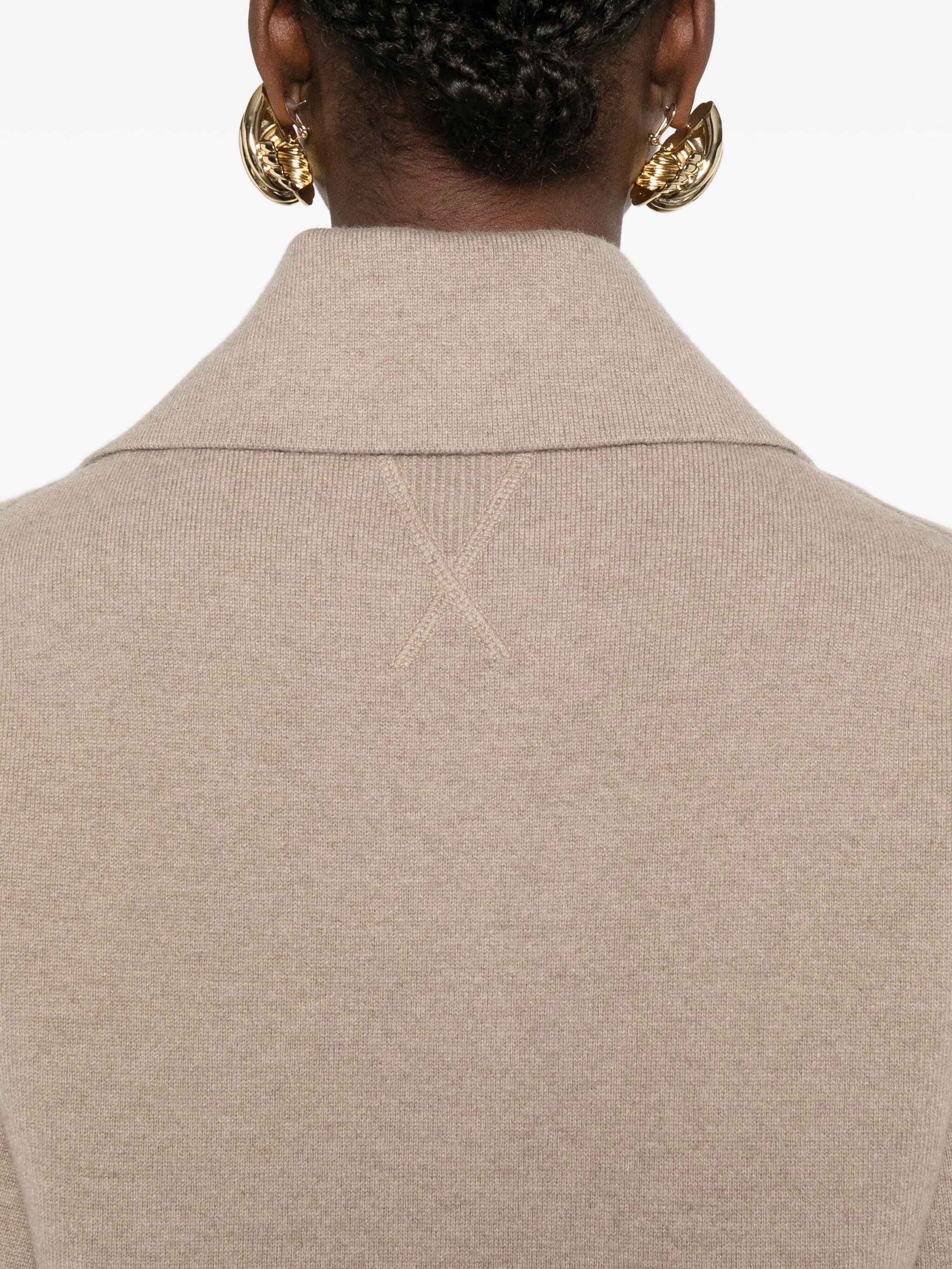 polo-neck top