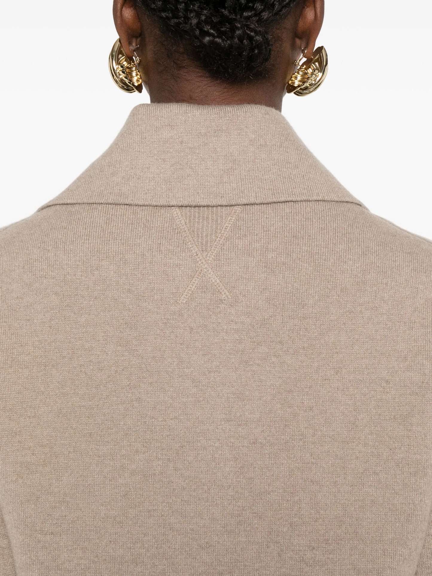 polo-neck top