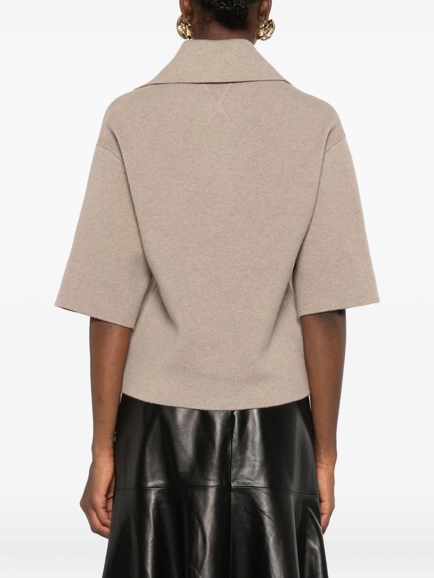 polo-neck top
