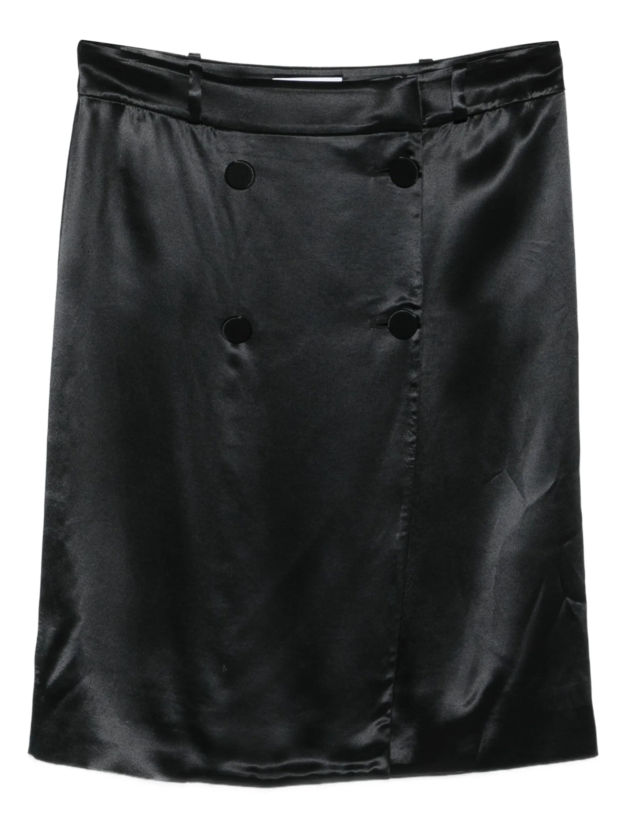 satin midi skirt
