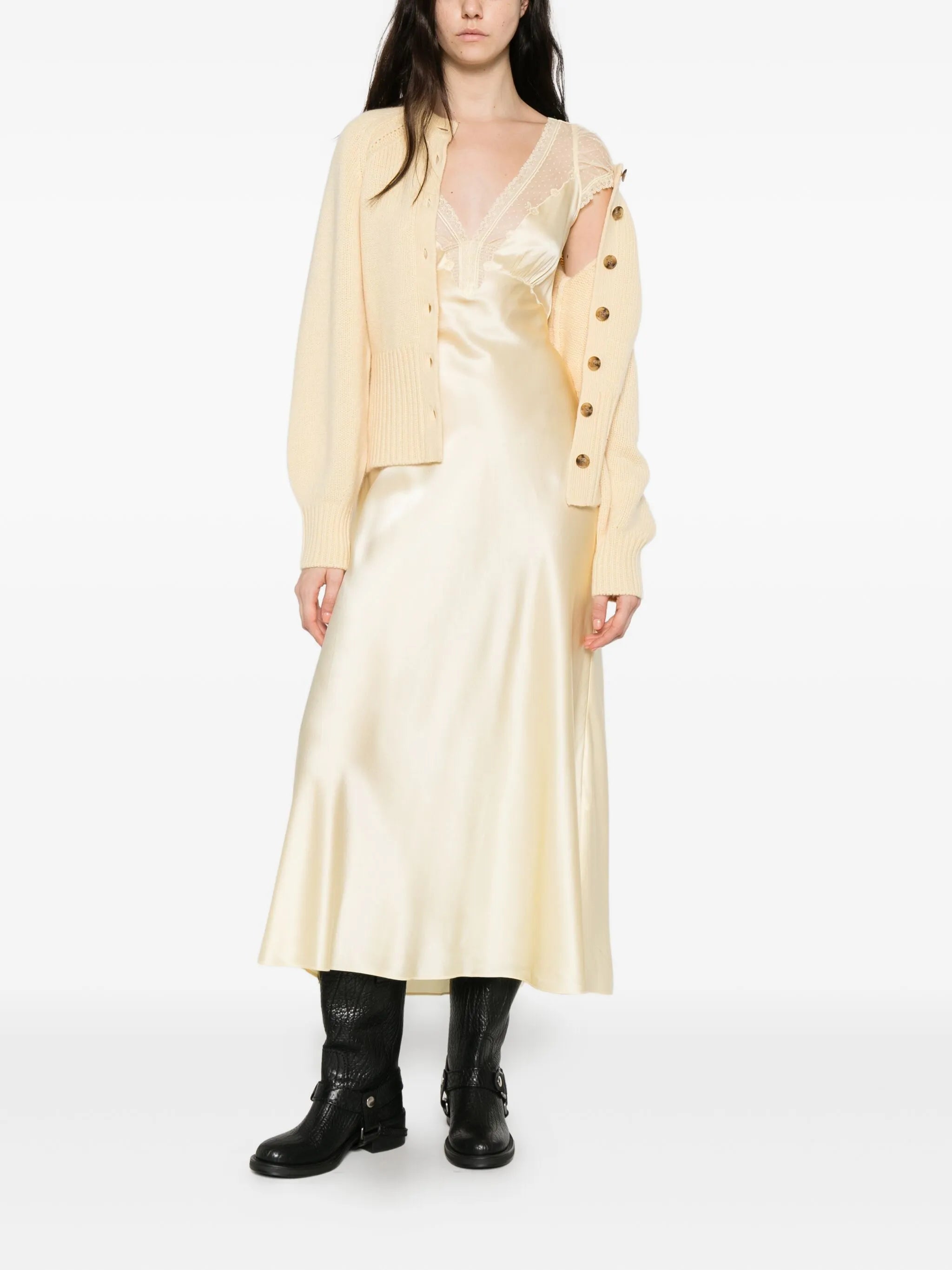 Corelia v-neck midi dress